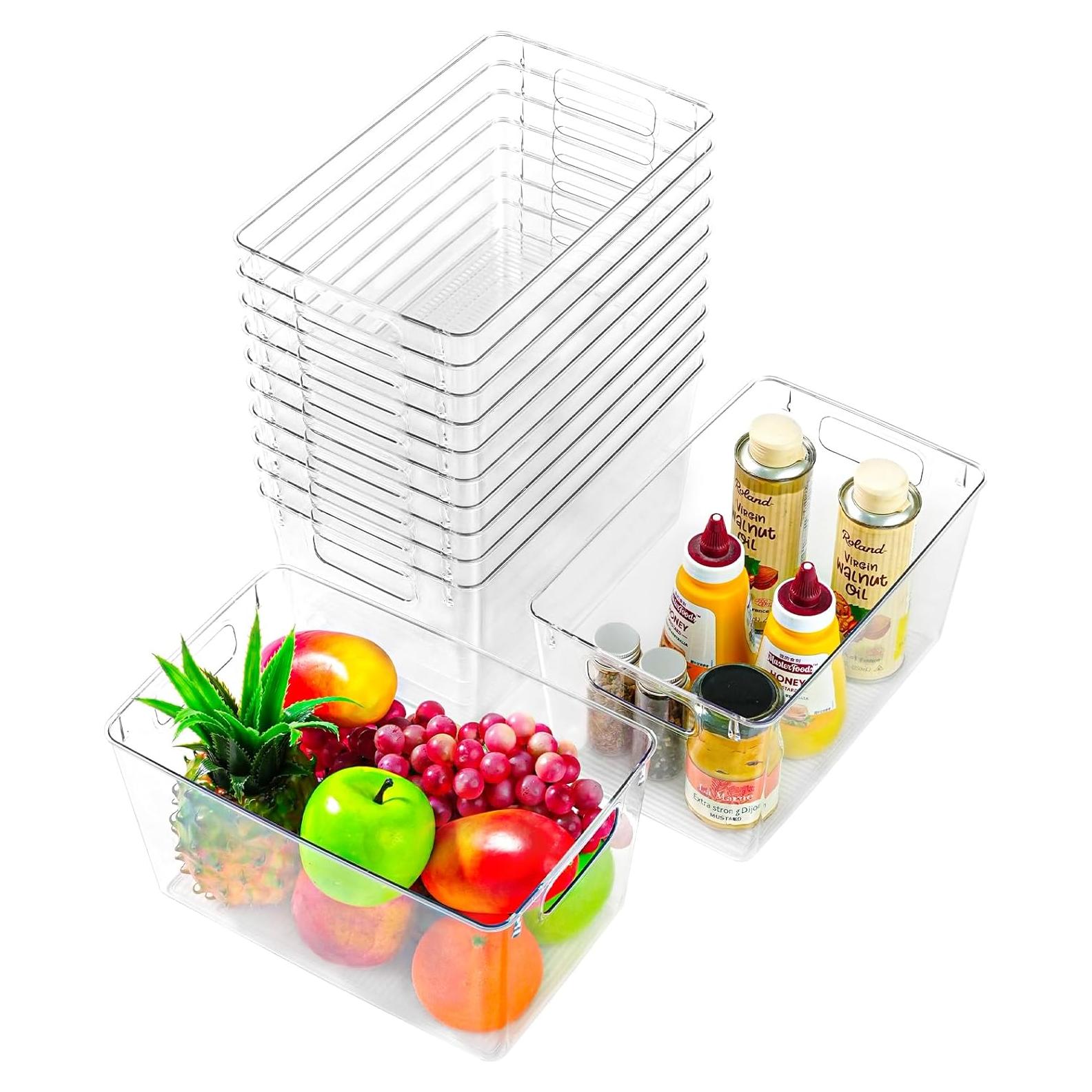 Paquete de 12 cajas de almacenamiento Freebat 35.8x21.1x27.2 cm