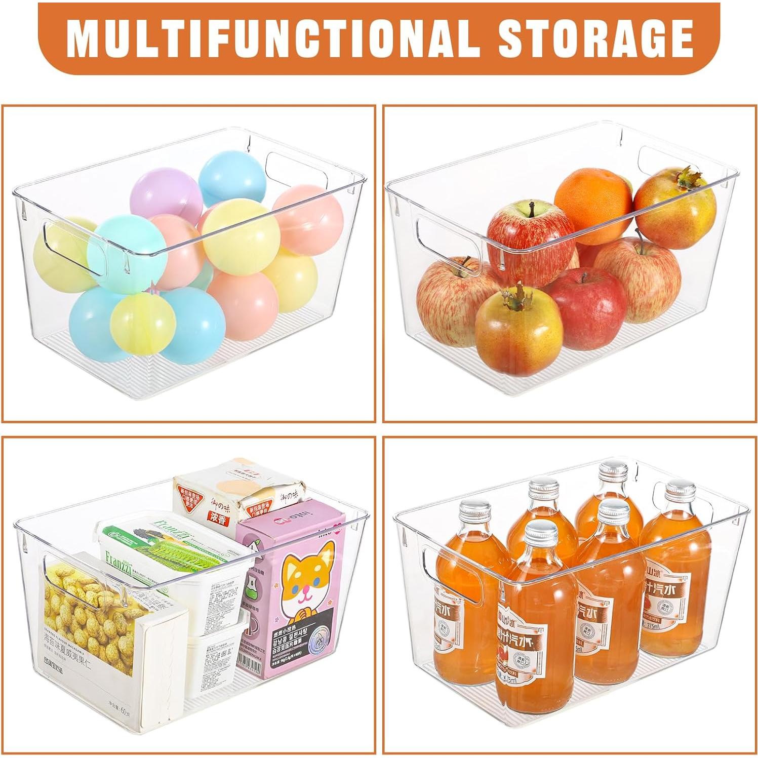 Paquete de 12 cajas de almacenamiento Freebat 35.8x21.1x27.2 cm