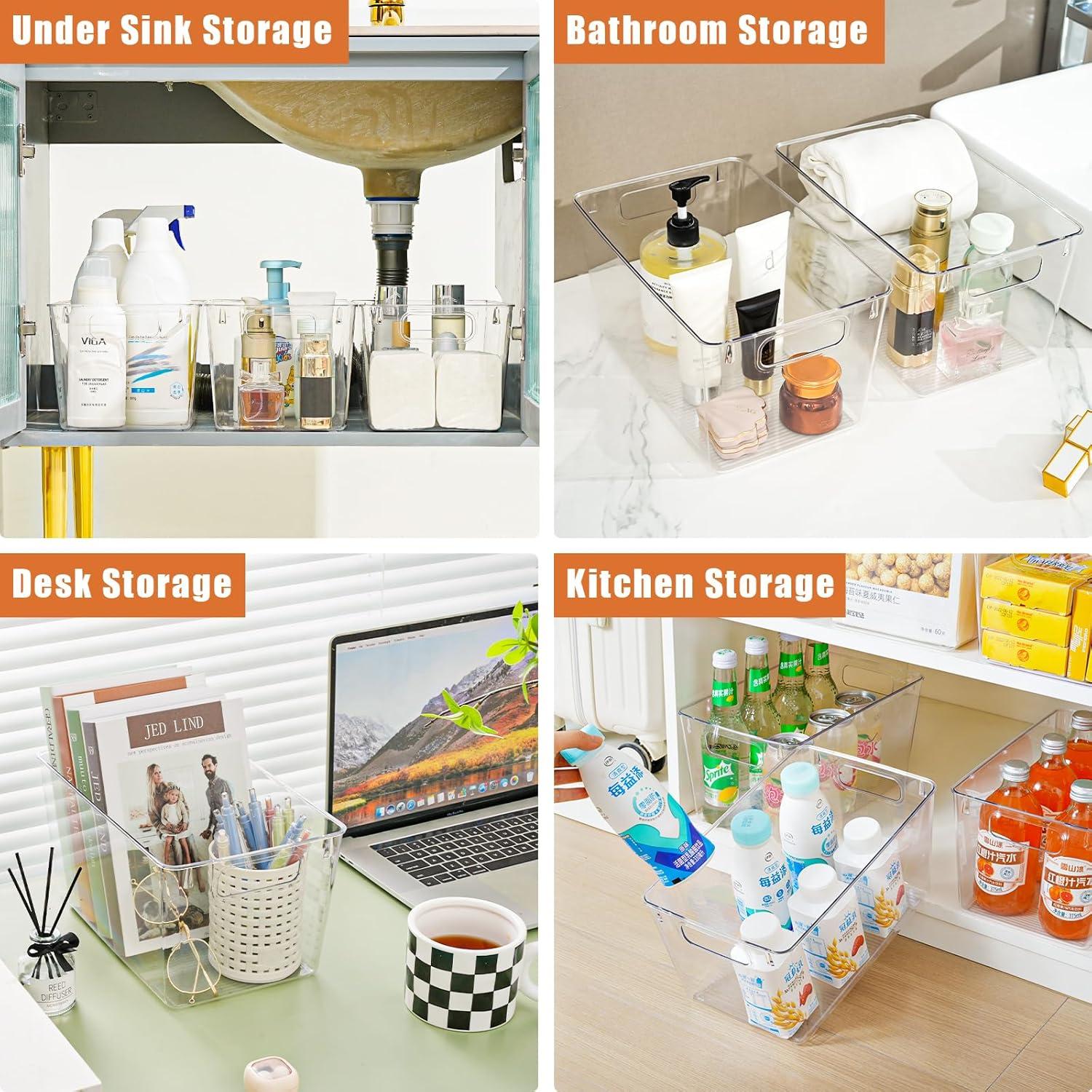 Paquete de 12 cajas de almacenamiento Freebat 35.8x21.1x27.2 cm