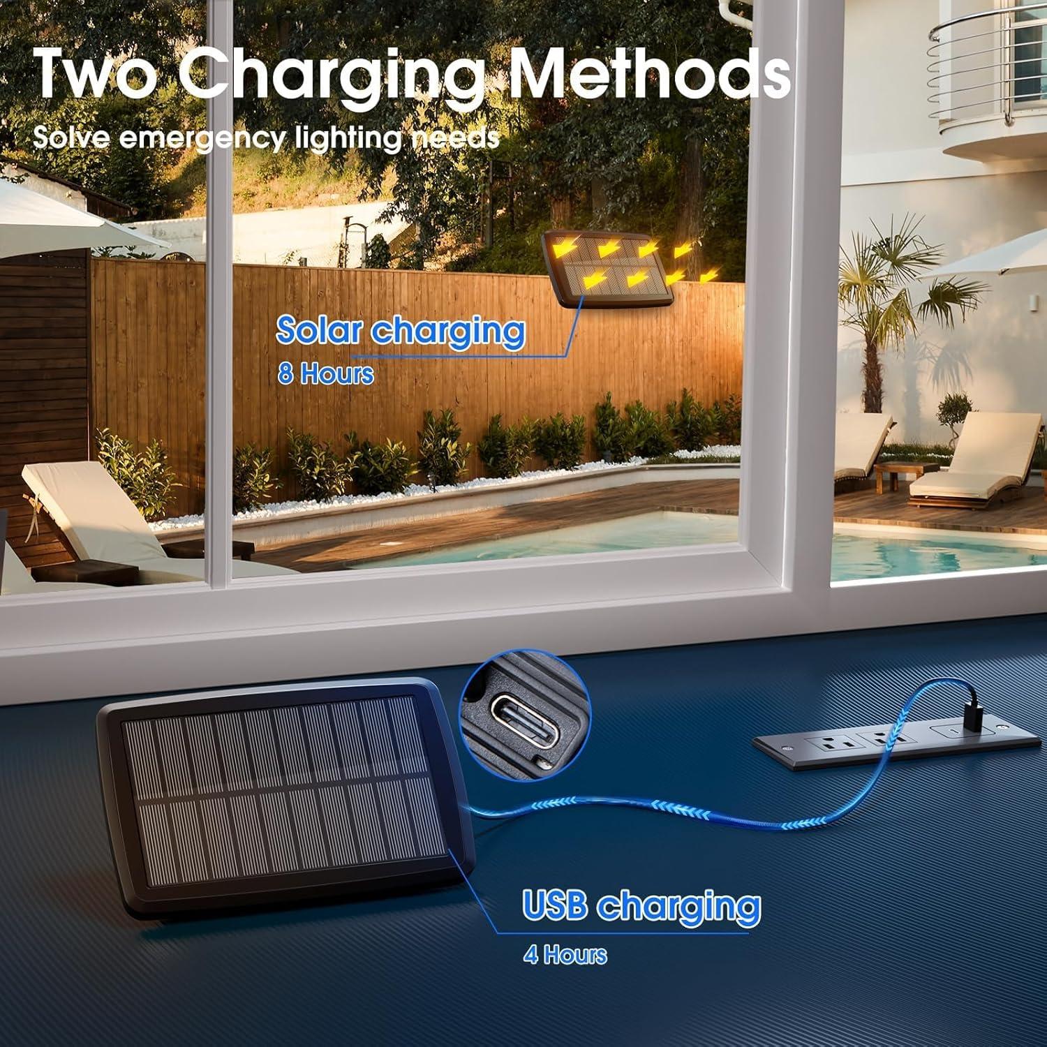 Luces de Cadena Solares KYY 27+6FT con Control Remoto IP65