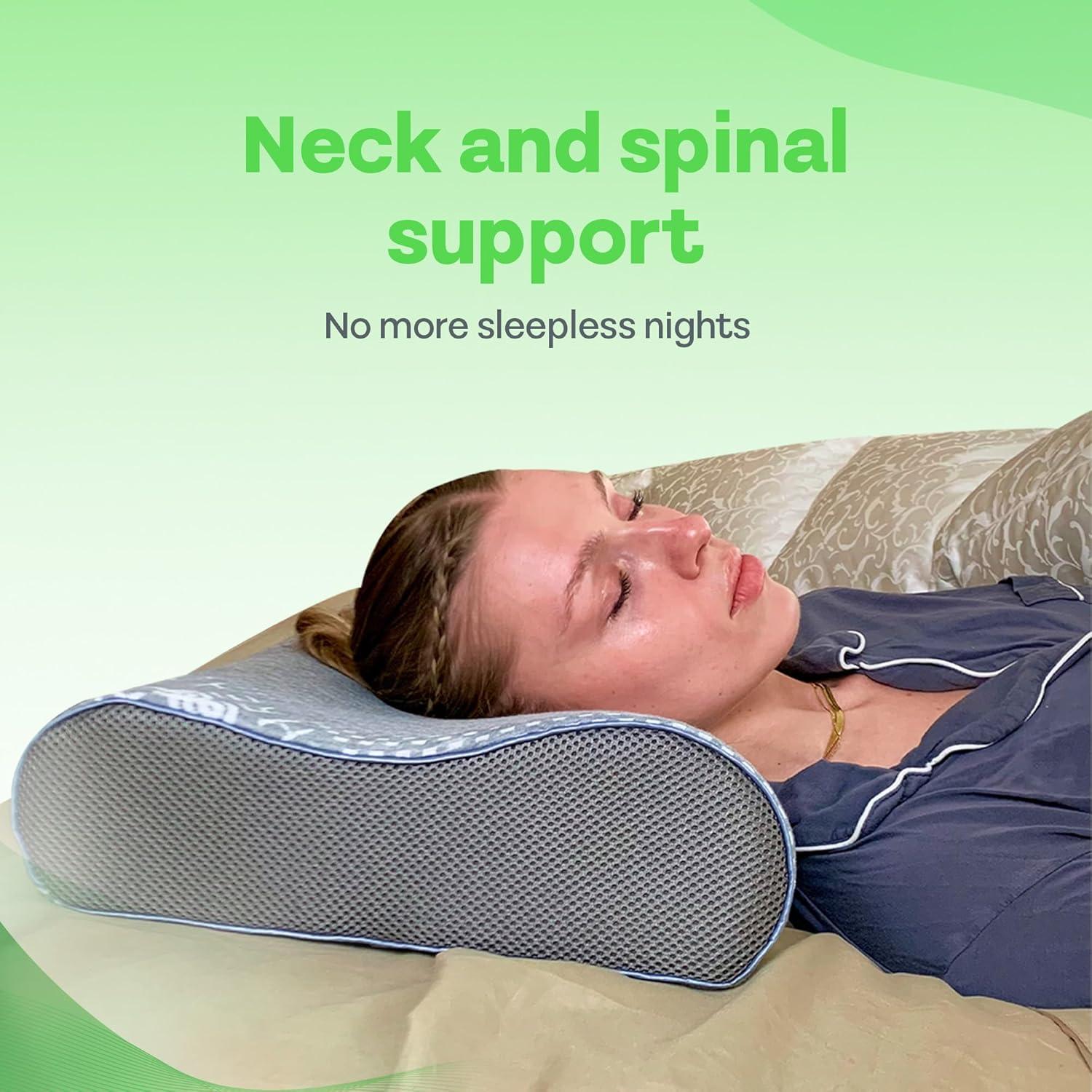 Almohada Cervical Ergonomica Sacred Thread 61x38 cm Espuma Viscoelástica