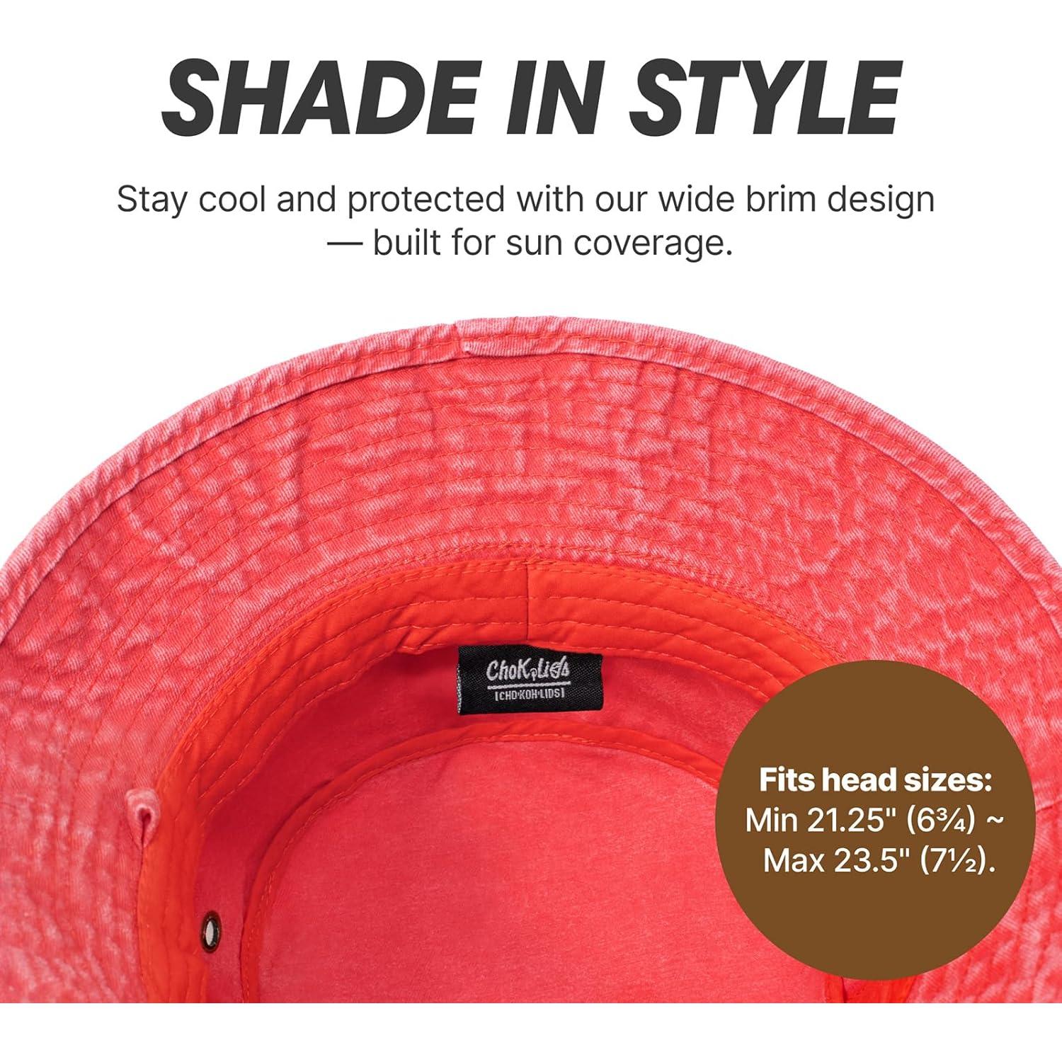 Sombrero de Cubo de Algodón Rojo Manzana CHOK.LIDS - UPF 50+