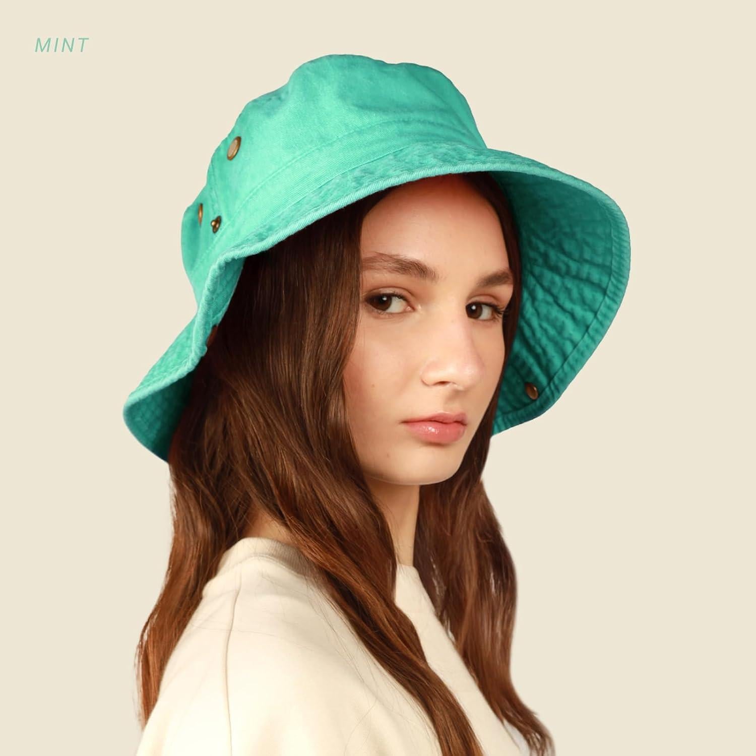 Sombrero de Cubo de Algodón Rojo Manzana CHOK.LIDS - UPF 50+