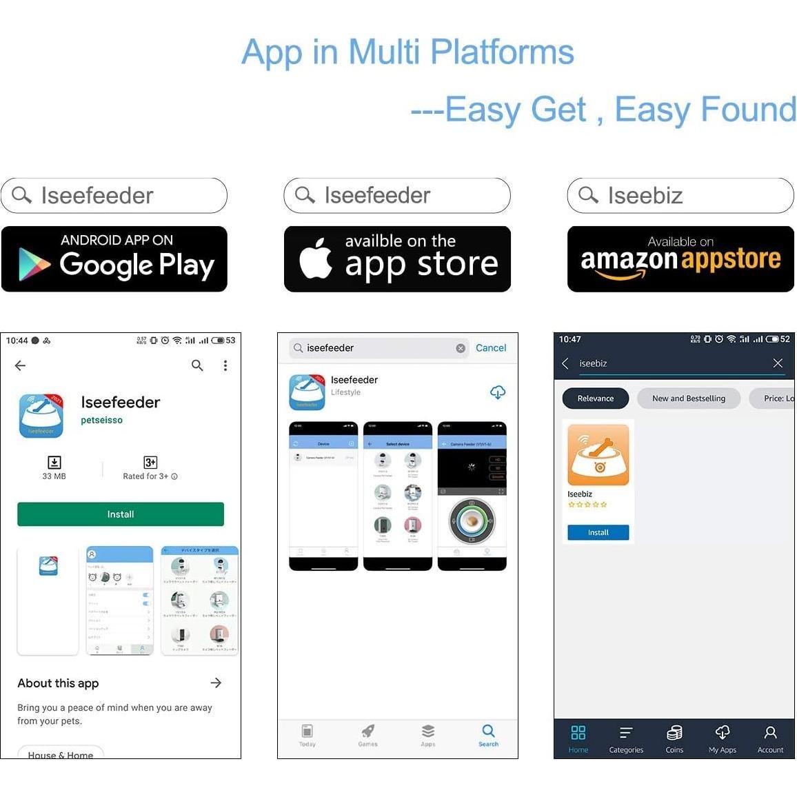 Dispensador de golosinas para mascotas Iseebiz con cámara 1080P