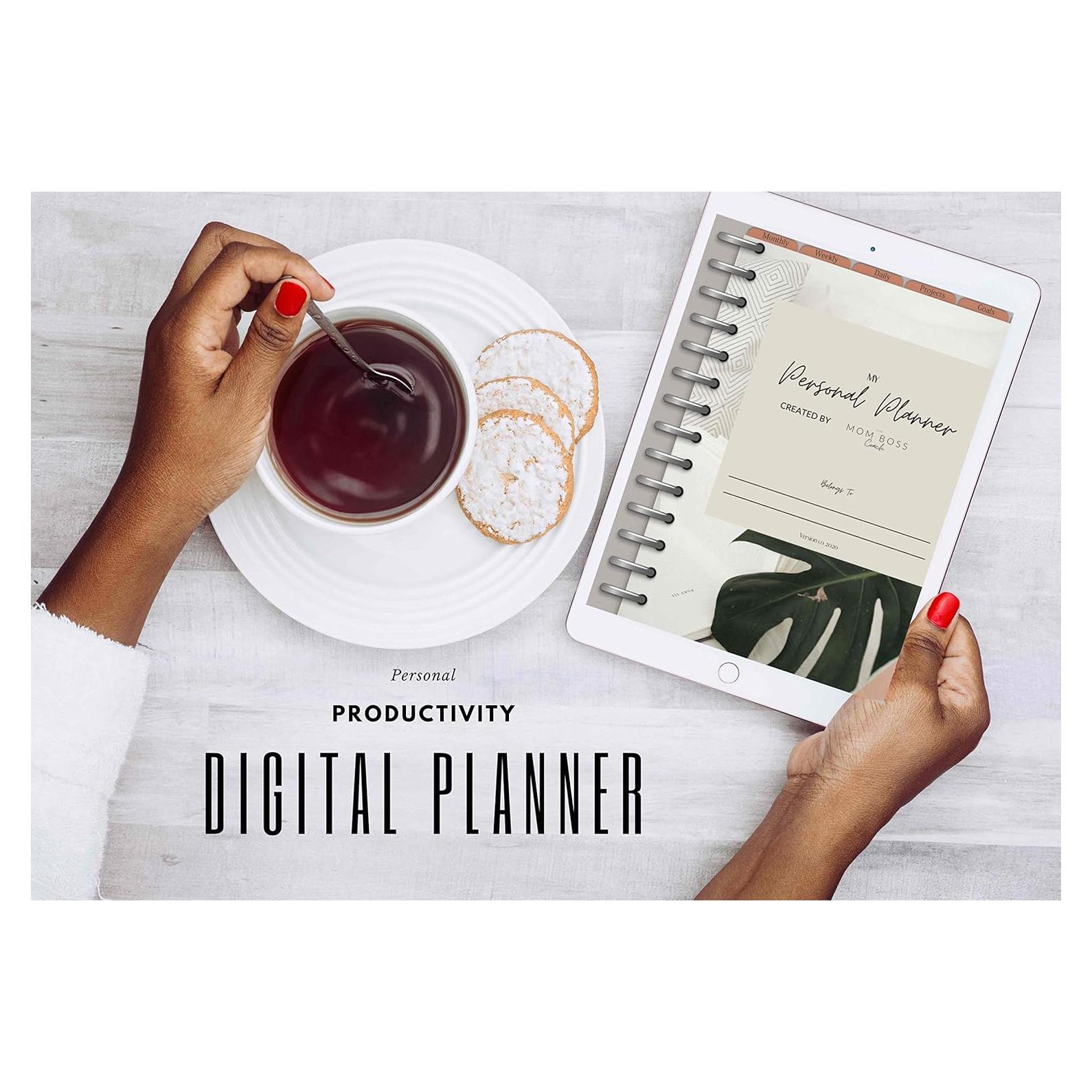 Planificador Digital de Productividad Mom Boss A4 Negro