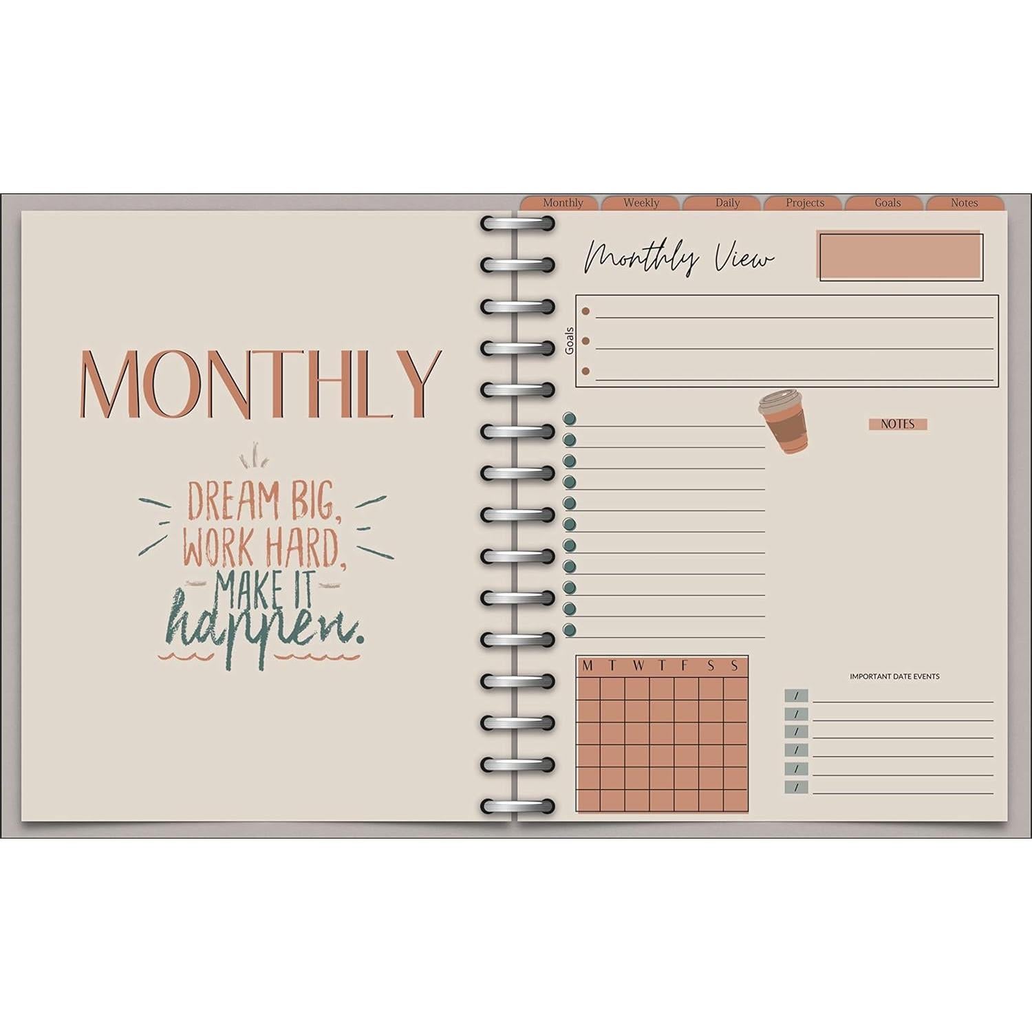 Planificador Digital de Productividad Mom Boss A4 Negro