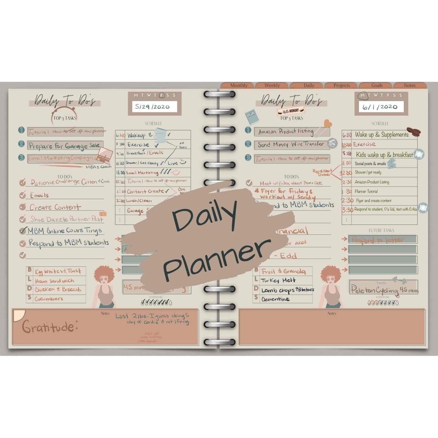 Planificador Digital de Productividad Mom Boss A4 Negro