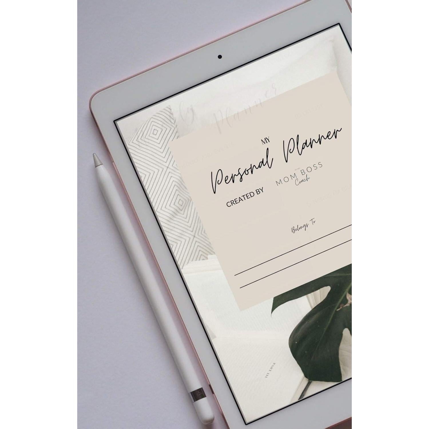 Planificador Digital de Productividad Mom Boss A4 Negro