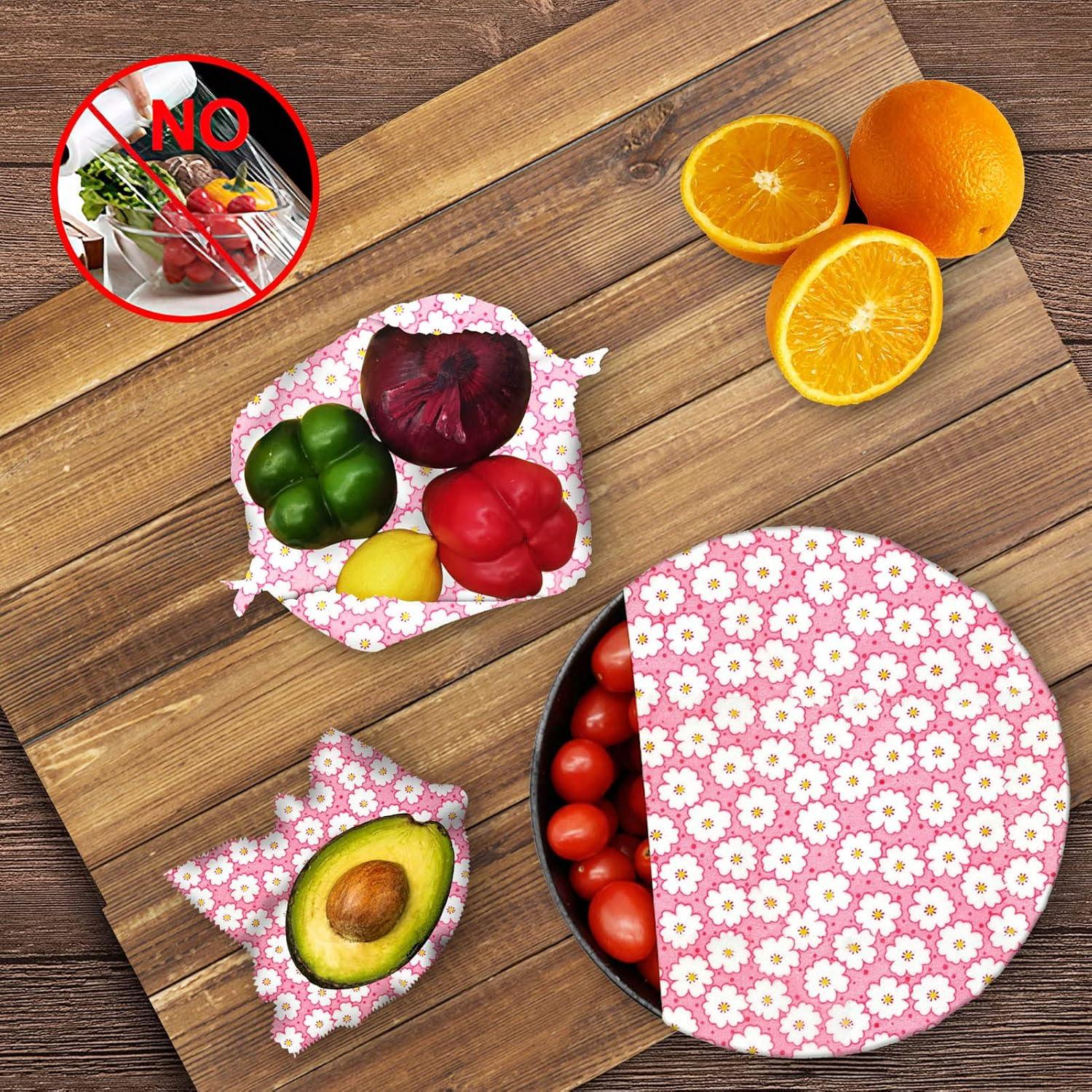 Envolturas de Cera de Abeja WDG - Paquete de 3 Tamaños Ecológicos