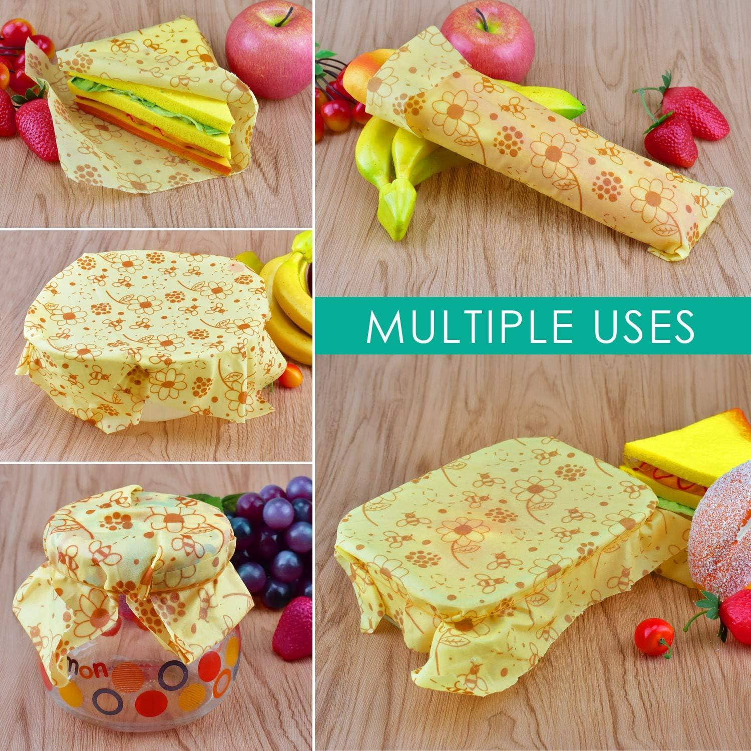 Envolturas de Cera de Abeja Reutilizables ERKOON 33x100 cm