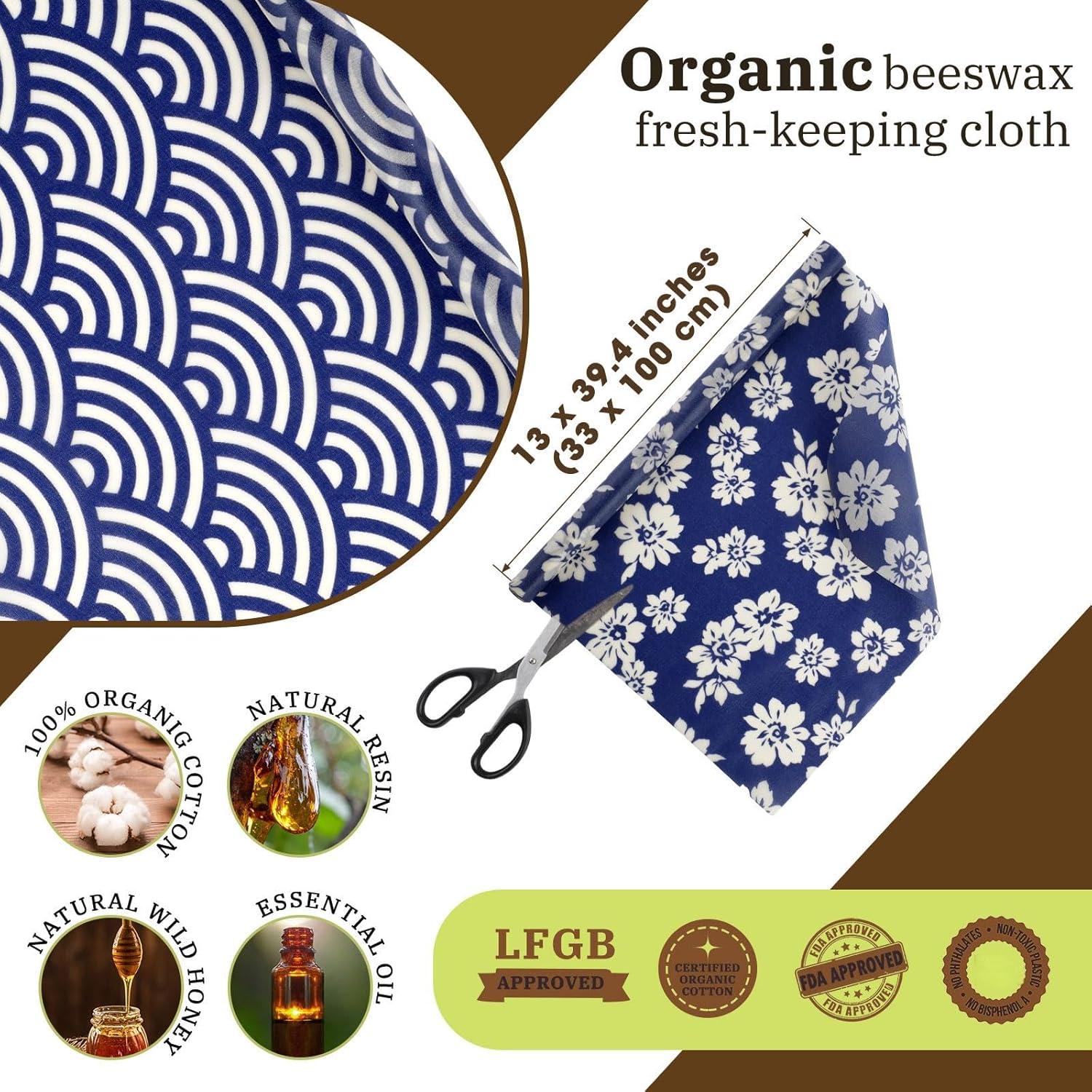 Envolturas de Cera de Abeja Moukeren 3 Rollos 33x100 cm