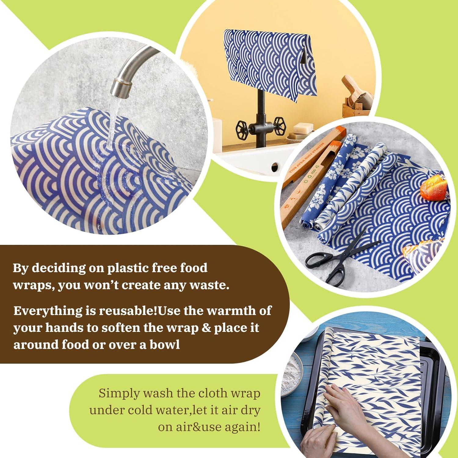 Envolturas de Cera de Abeja Moukeren 3 Rollos 33x100 cm