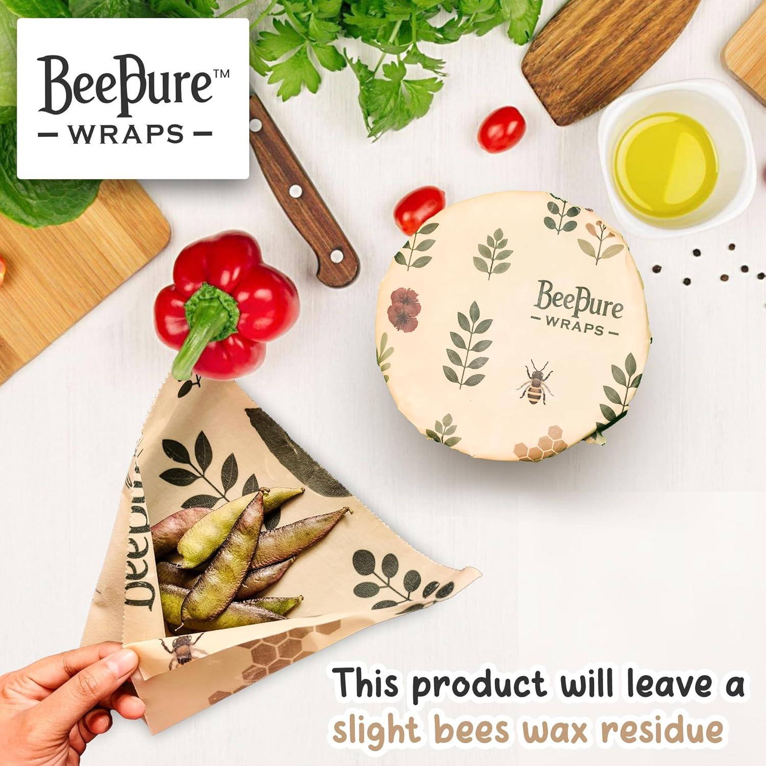 Envoltura de Cera de Abeja BeePure 38.1 cm Ecológica Reutilizable