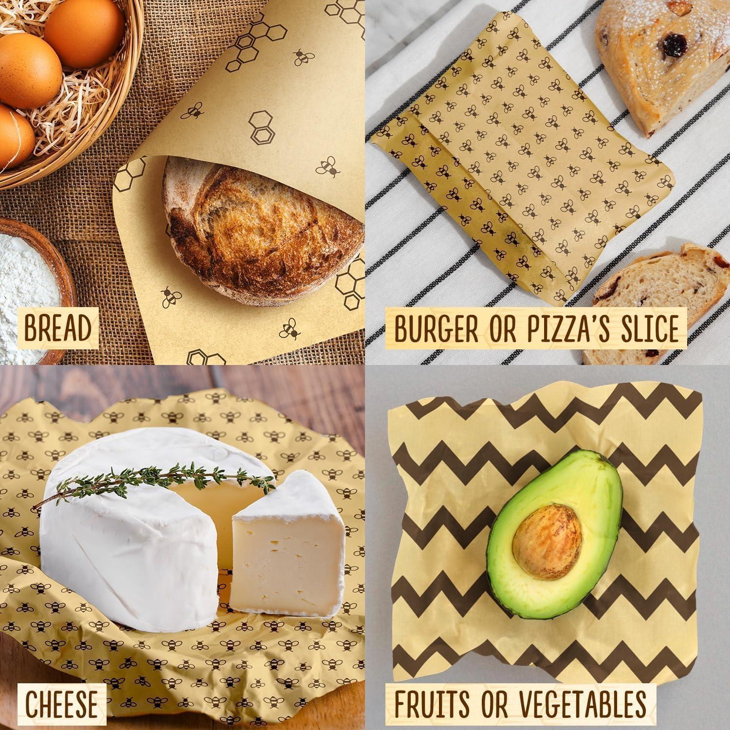 Envolturas de Cera de Abeja Reutilizables ClinkinOn - 3 Tamaños