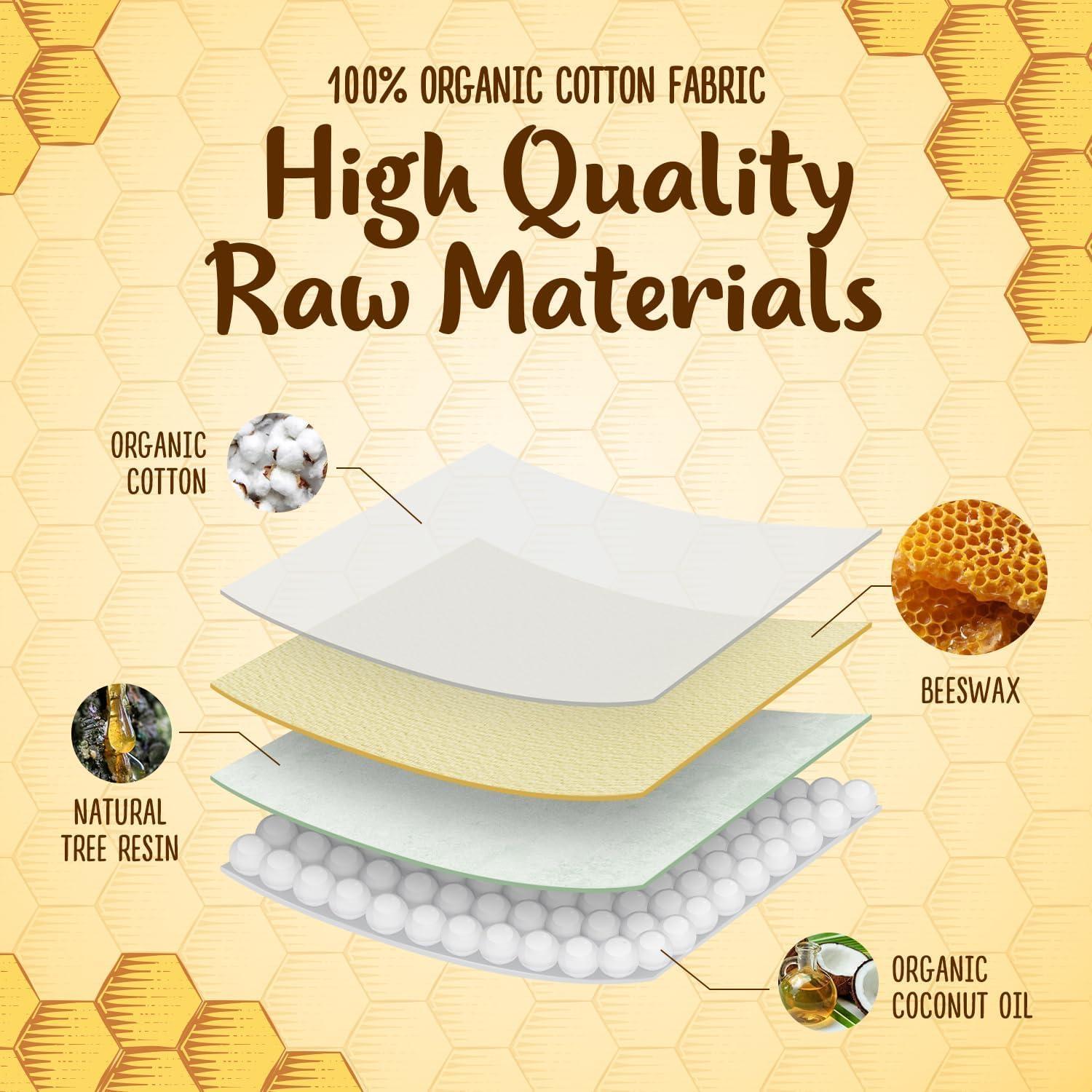 Envolturas de Cera de Abeja Reutilizables ClinkinOn - 3 Tamaños
