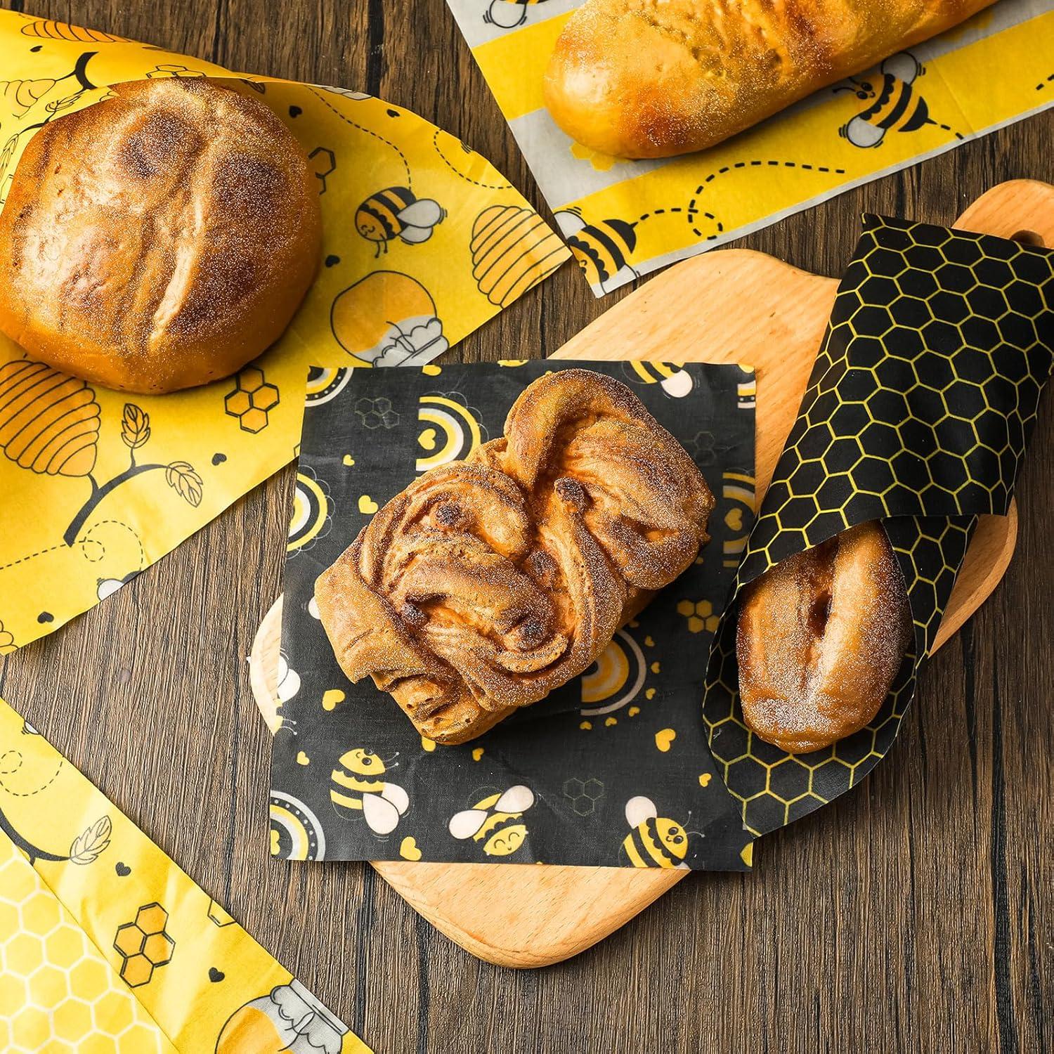 Envolturas de Cera de Abeja Reutilizables Tranqun - 27 Piezas