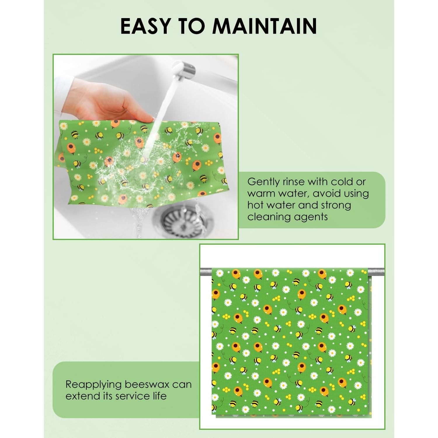 Envoltura de Alimentos de Cera de Abeja ERKOON 33x100 cm Ecológica