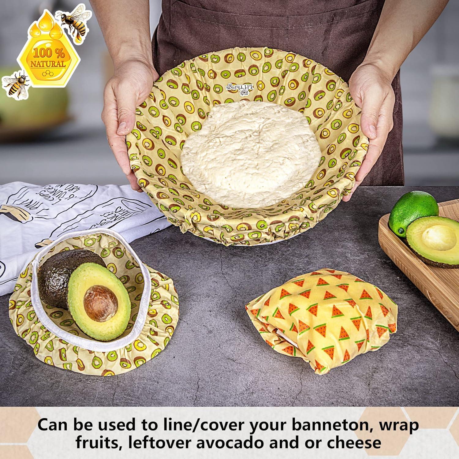 Cubiertas Reutilizables de Cera de Abeja Li'l Things - 5 Piezas