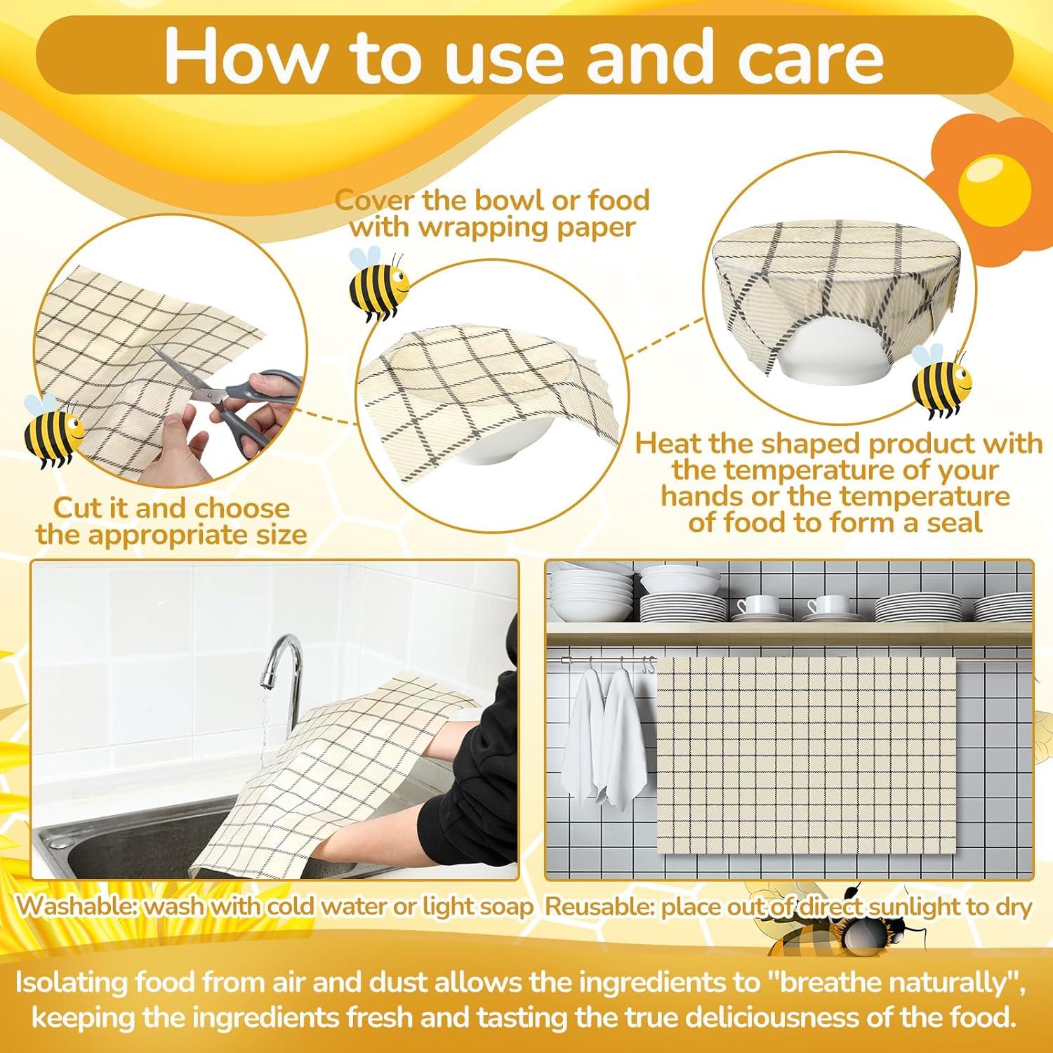 Envoltura Reutilizable de Cera de Abeja Mindsoft 43x58 cm Clásica