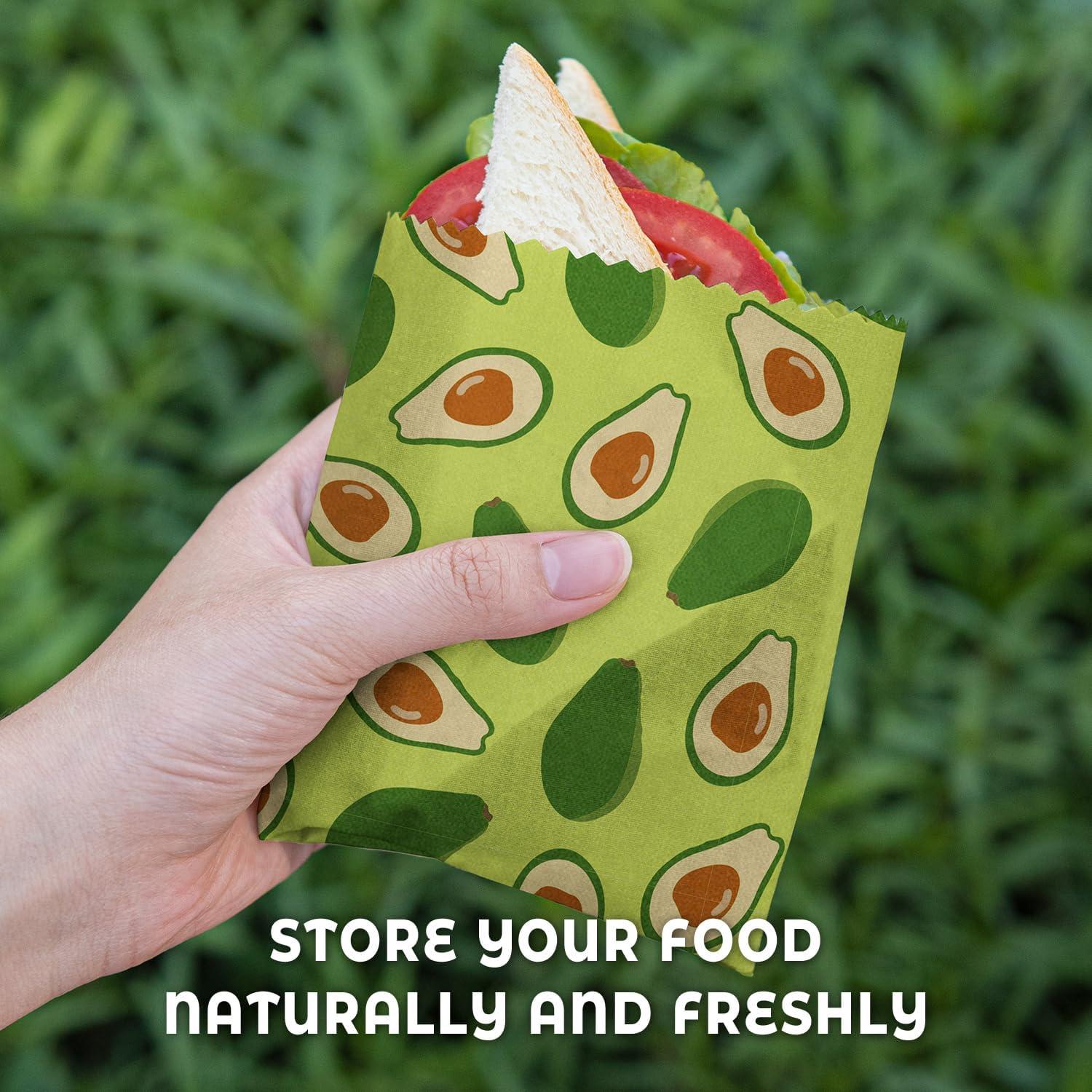 Envolturas de Cera de Abeja Akeeko - Paquete de 12 Reutilizables