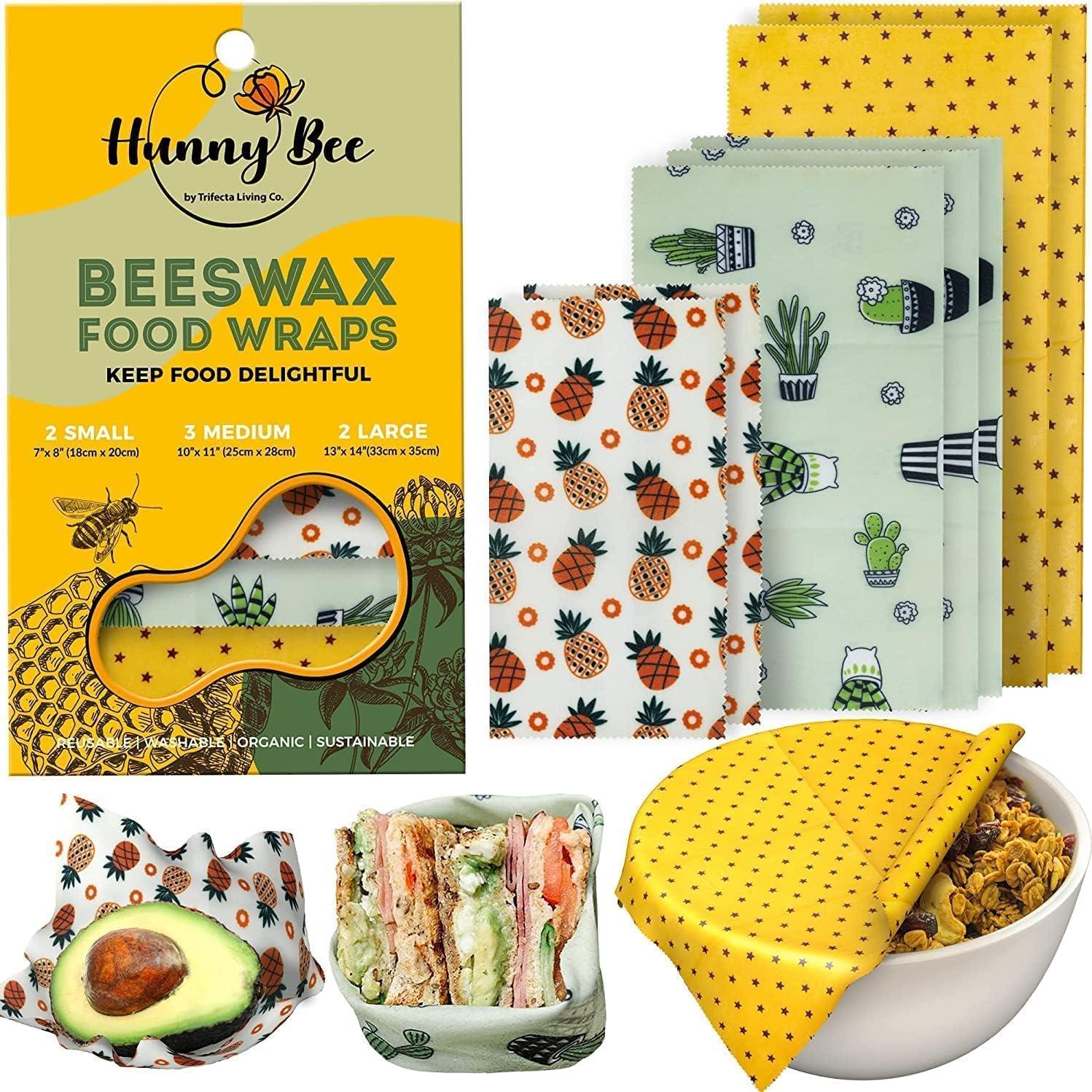 Envolturas de Cera de Abeja Trifecta Living Co. Set de 7
