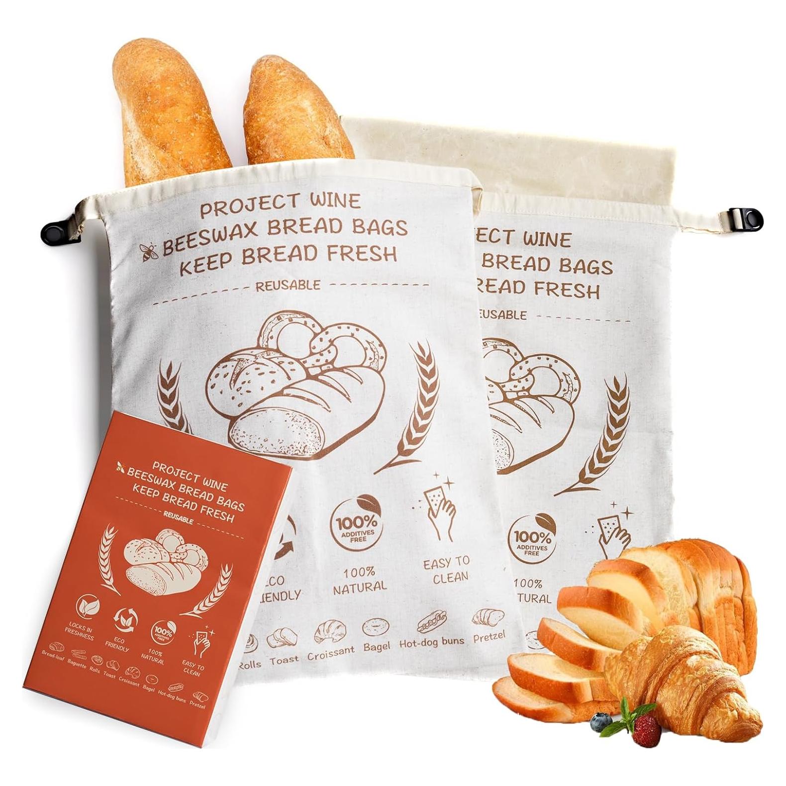Bolsas de Pan de Cera de Abeja Project Wine XL 43x33 cm - 2 Unidades