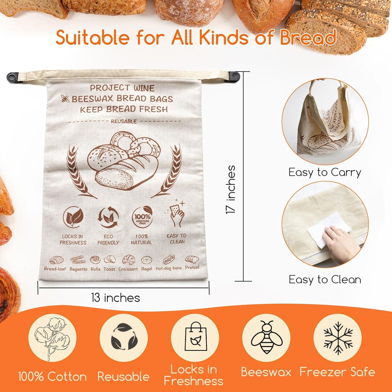Bolsas de Pan de Cera de Abeja Project Wine XL 43x33 cm - 2 Unidades