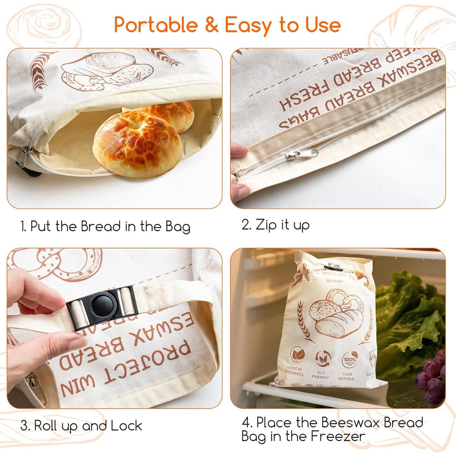 Bolsas de Pan de Cera de Abeja Project Wine XL 43x33 cm - 2 Unidades