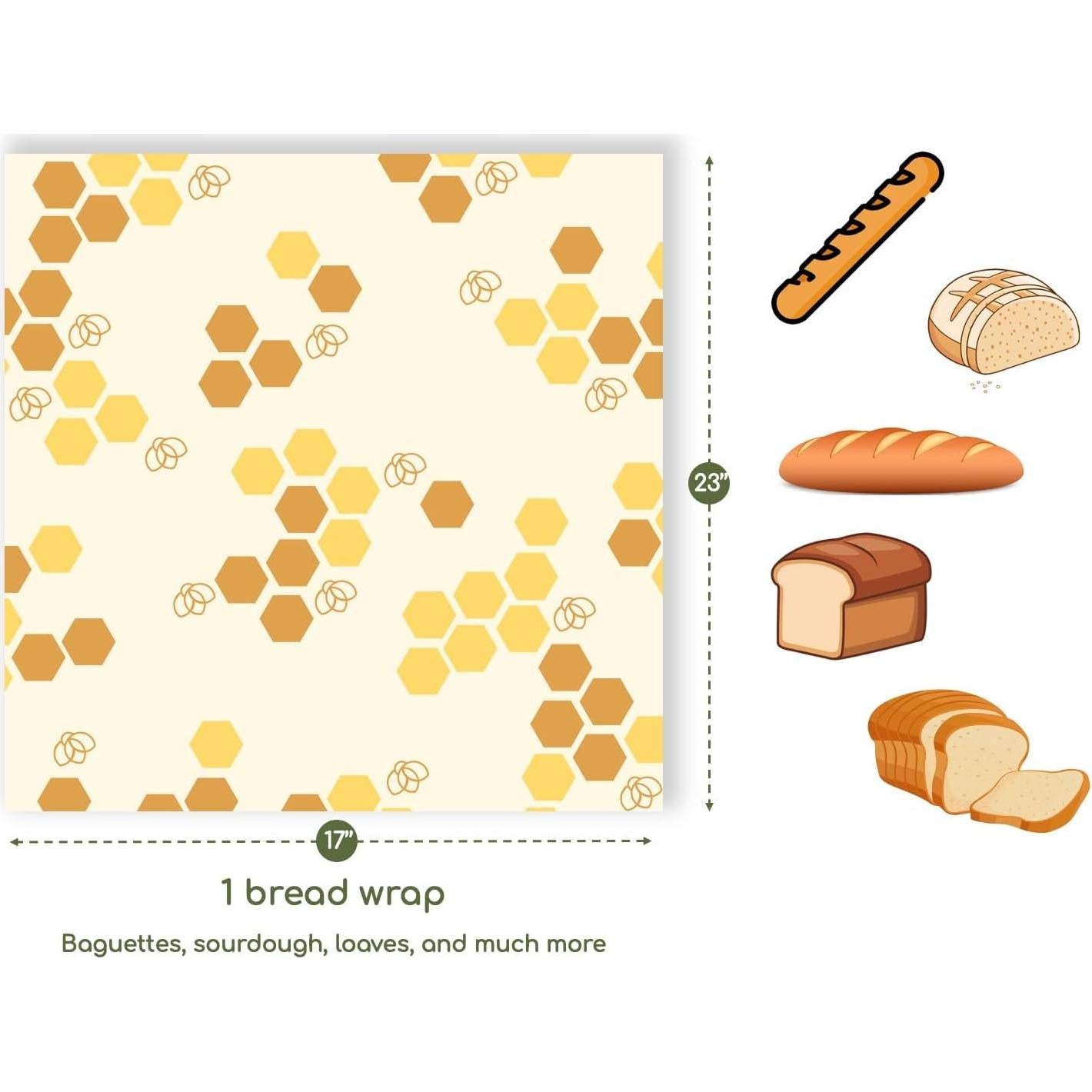 Envoltura de Pan de Cera de Abeja Truebee XL Ecológica