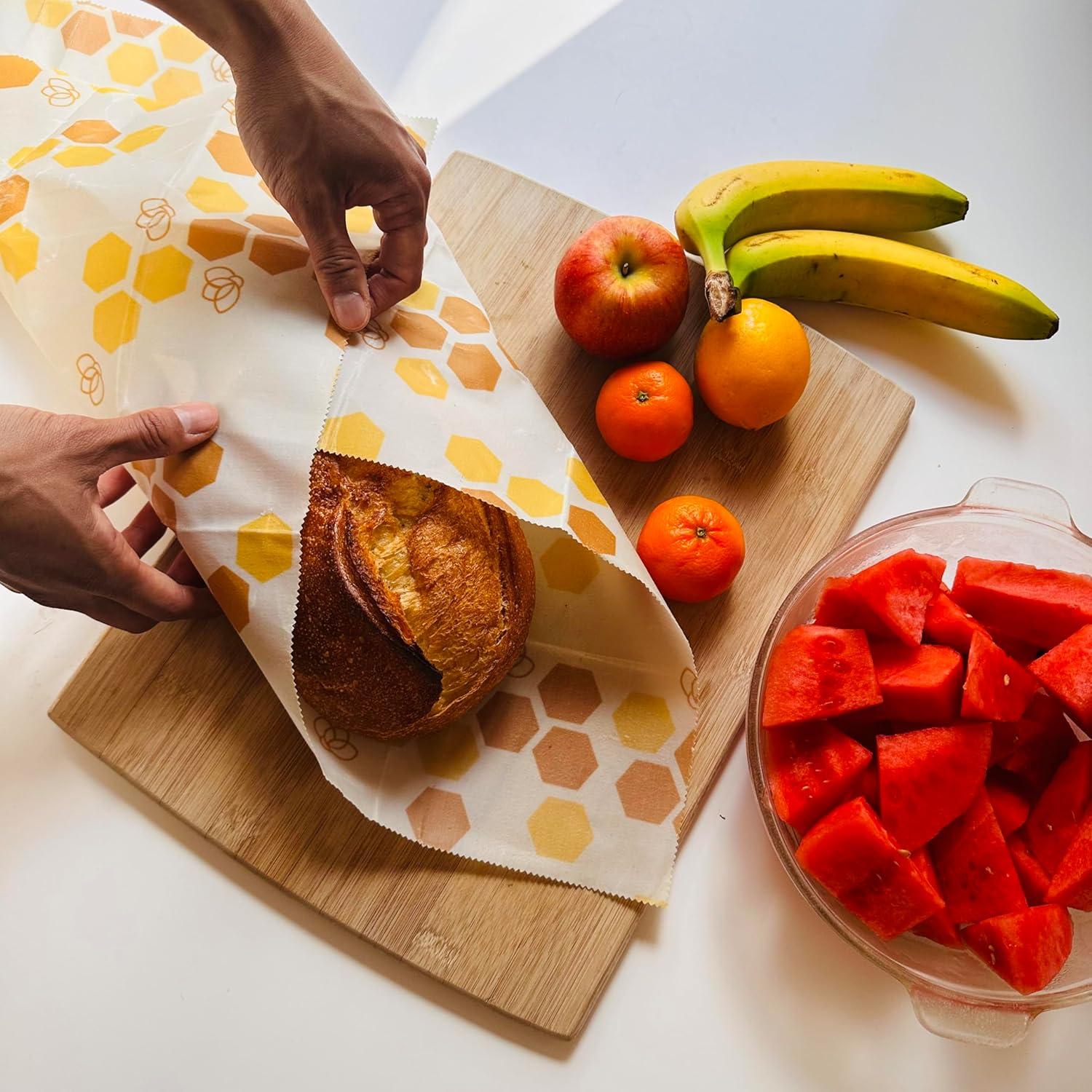 Envoltura de Pan de Cera de Abeja Truebee XL Ecológica