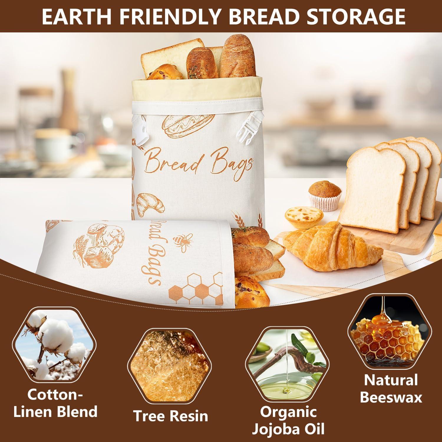 Bolsas de Pan de Cera de Abeja BATJA ZYQGH XL Reutilizables