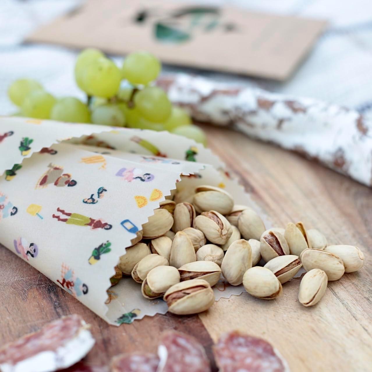 Envolturas de Cera de Abeja Parfórna - Reutilizables 3 Tamaños