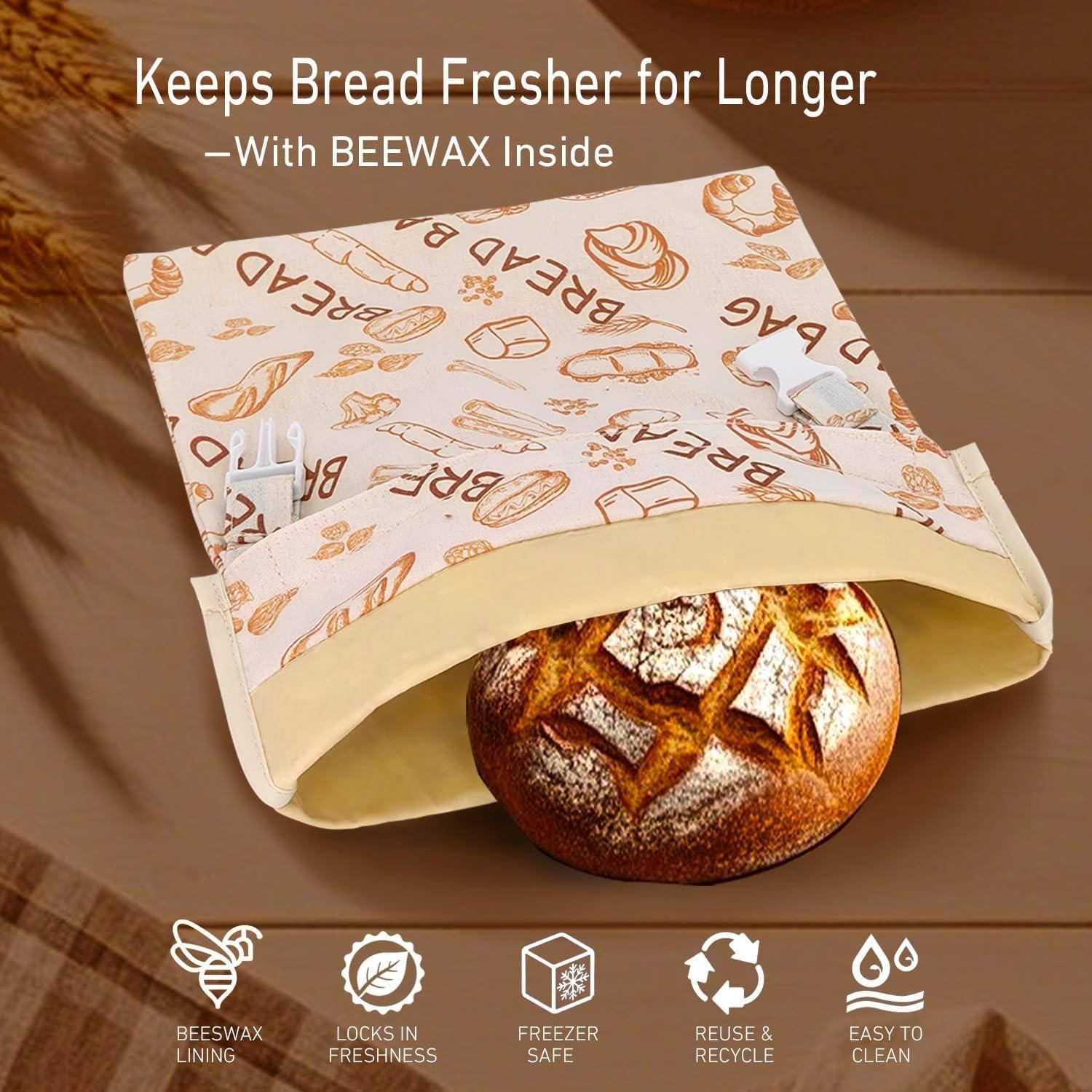 Bolsa de Pan de Cera de Abeja EdenEcho XL 30x43 cm Ecológica