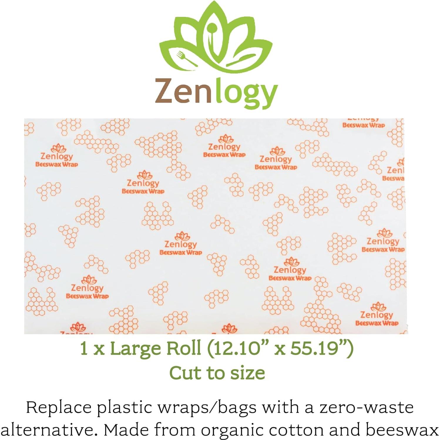 Envoltura de Alimentos de Cera de Abeja Zenlogy 33x140cm Ecológica