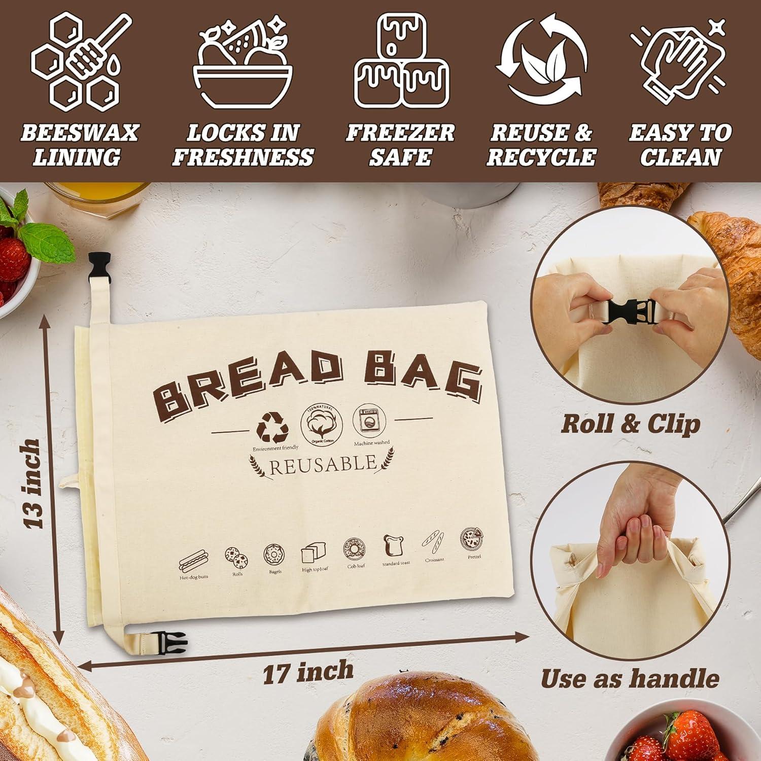 Bolsa de Pan de Cera de Abeja CalmBloom Grande Ecológica