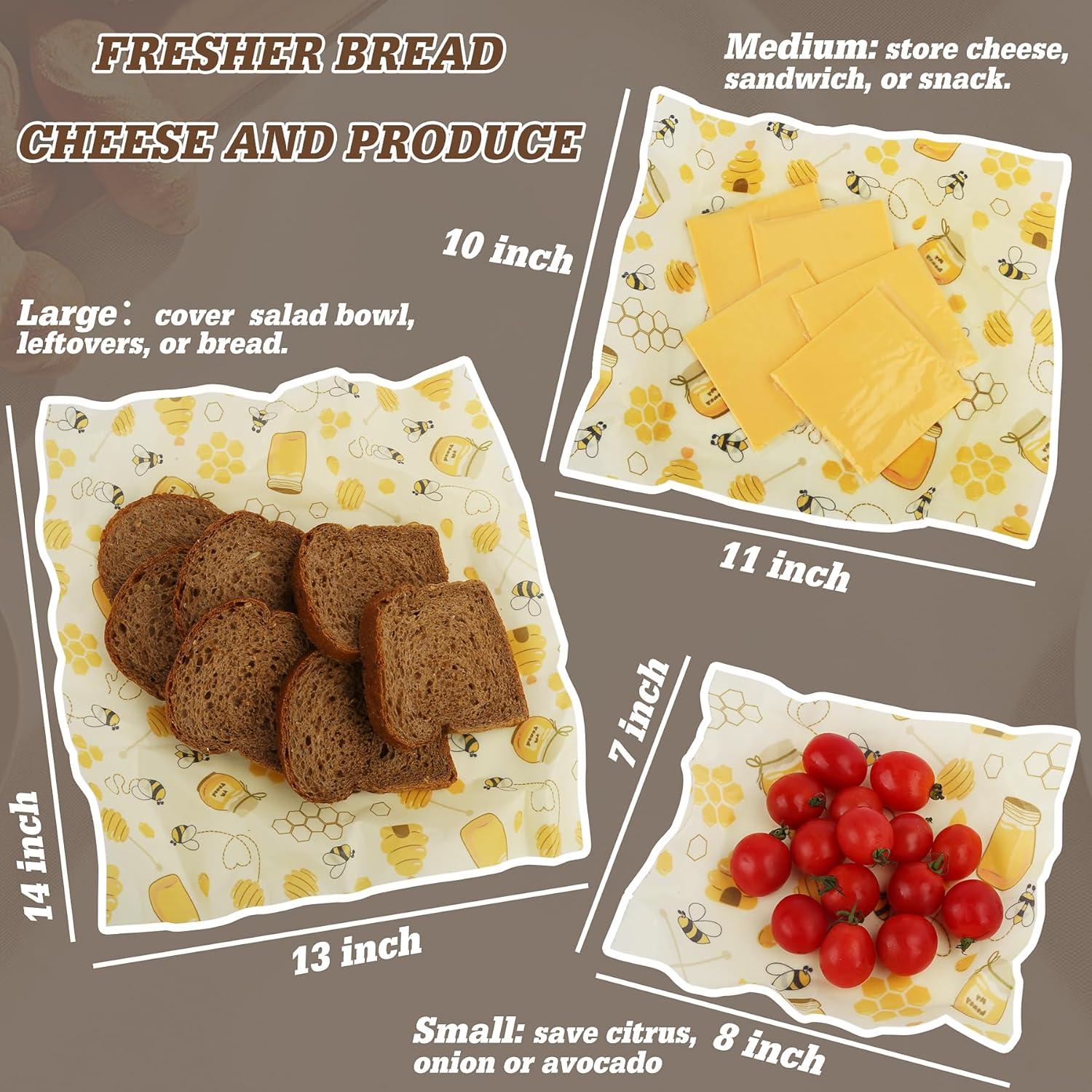 Bolsa de Pan de Cera de Abeja CalmBloom Grande Ecológica