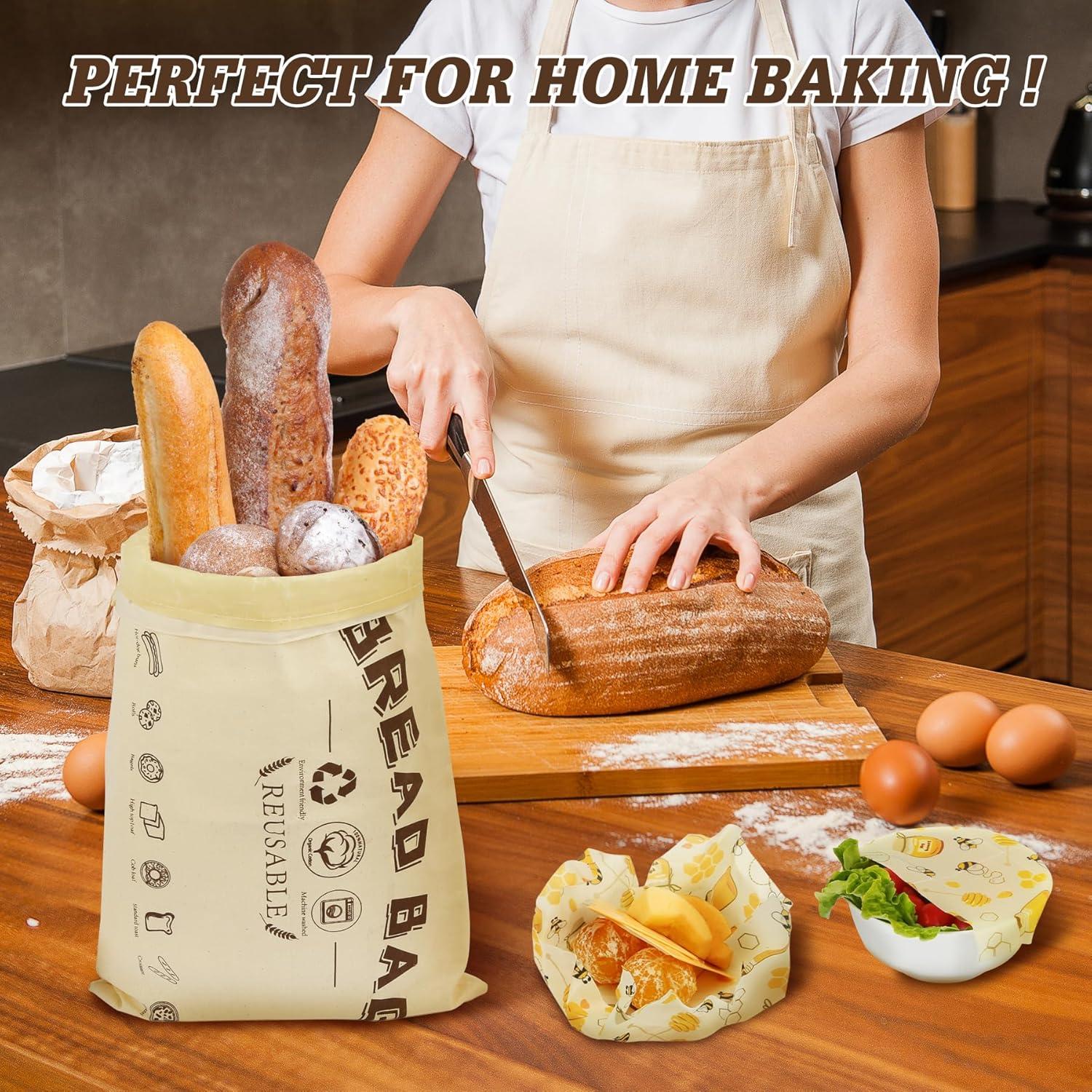 Bolsa de Pan de Cera de Abeja CalmBloom Grande Ecológica