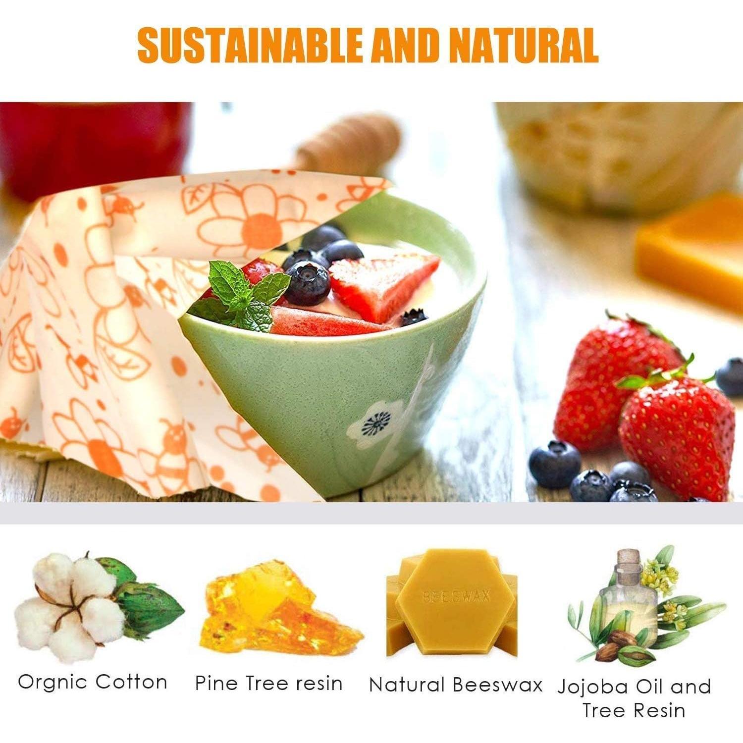 Envolturas de Cera de Abeja Genérico - Juego de 7 Tamaños