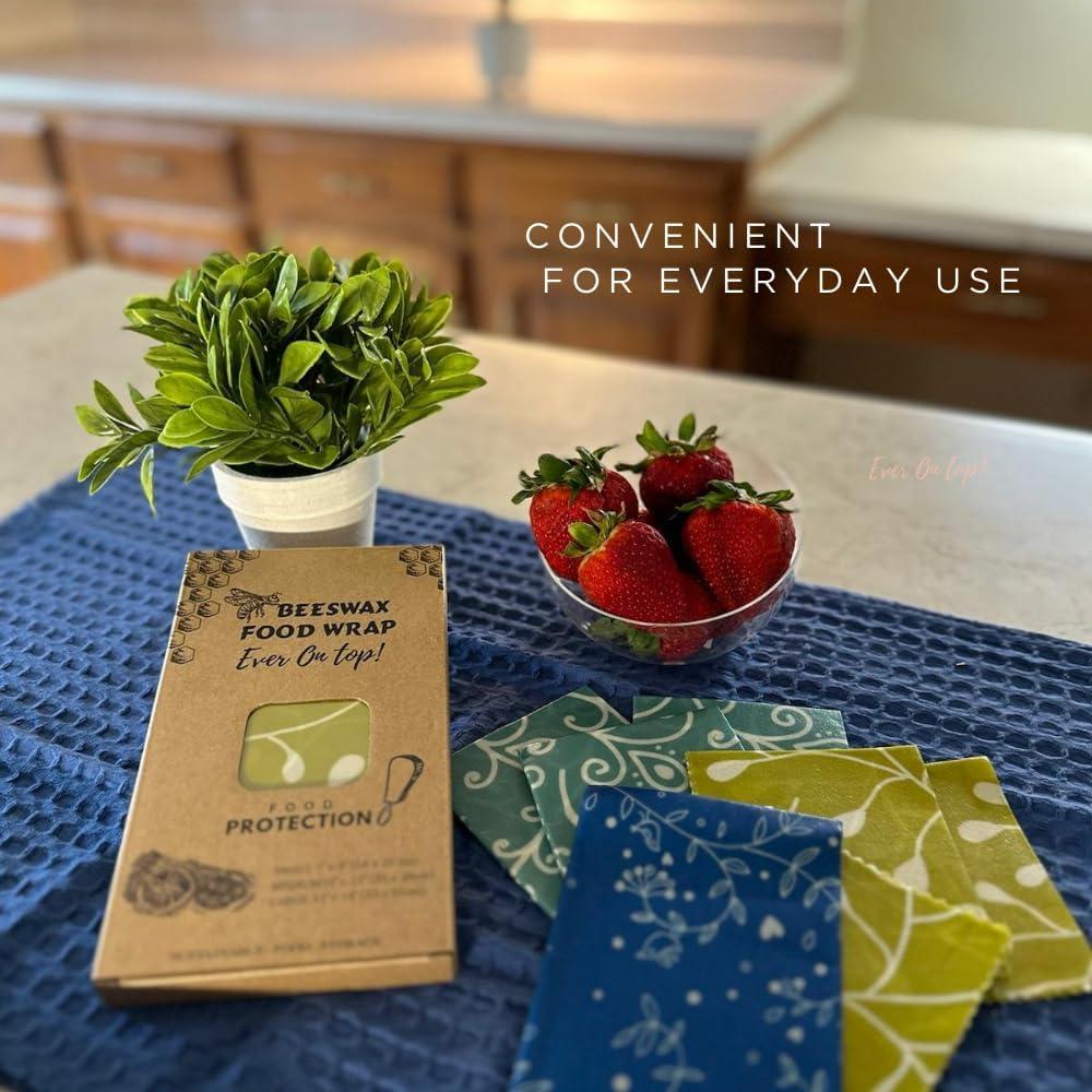 Paquete de 9 Envolturas de Cera de Abeja Ever On Top! 19.6x11 cm