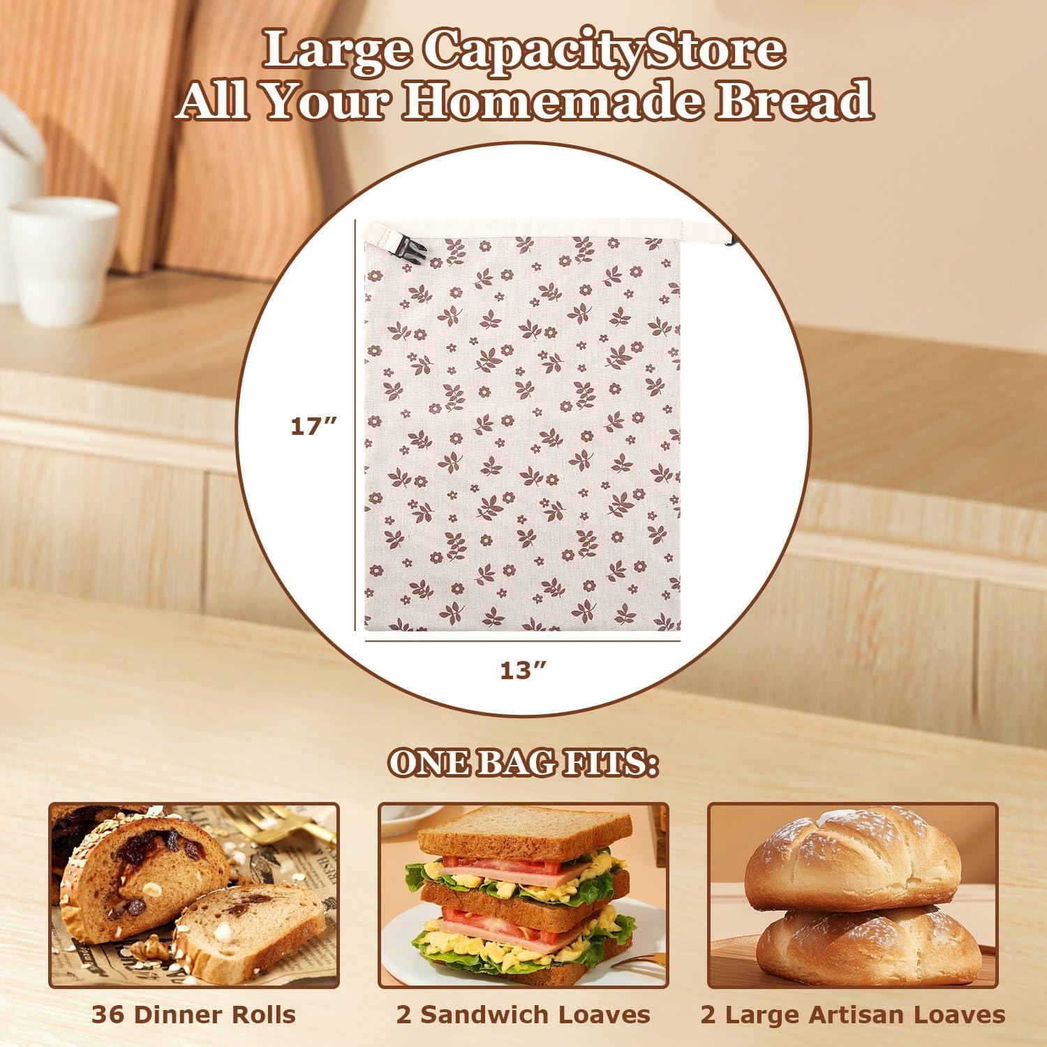 Bolsas de Pan de Cera de Abeja VAKEEN 2 Unidades Reutilizables