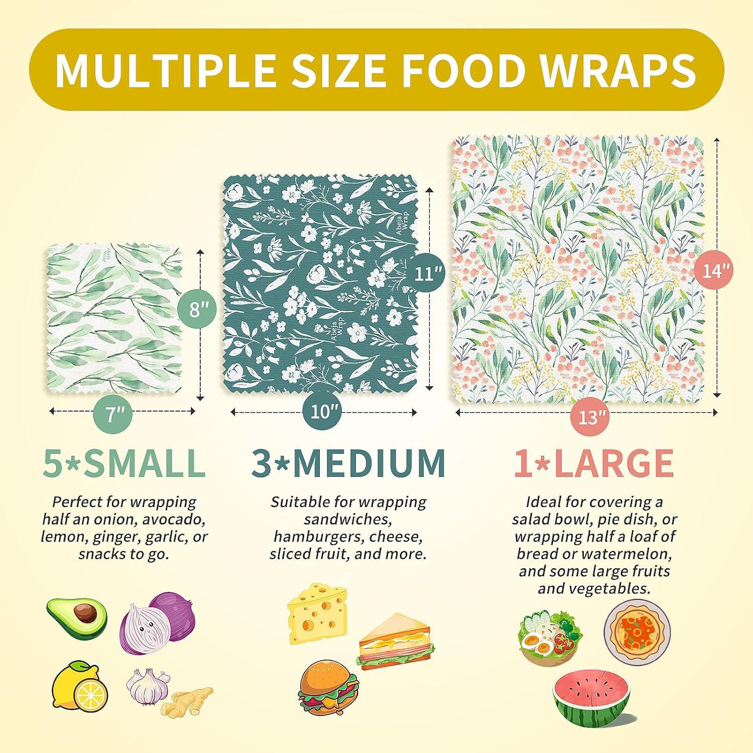 Juego de Envolturas de Cera de Abeja Abejawrap 9 Piezas Orgánico