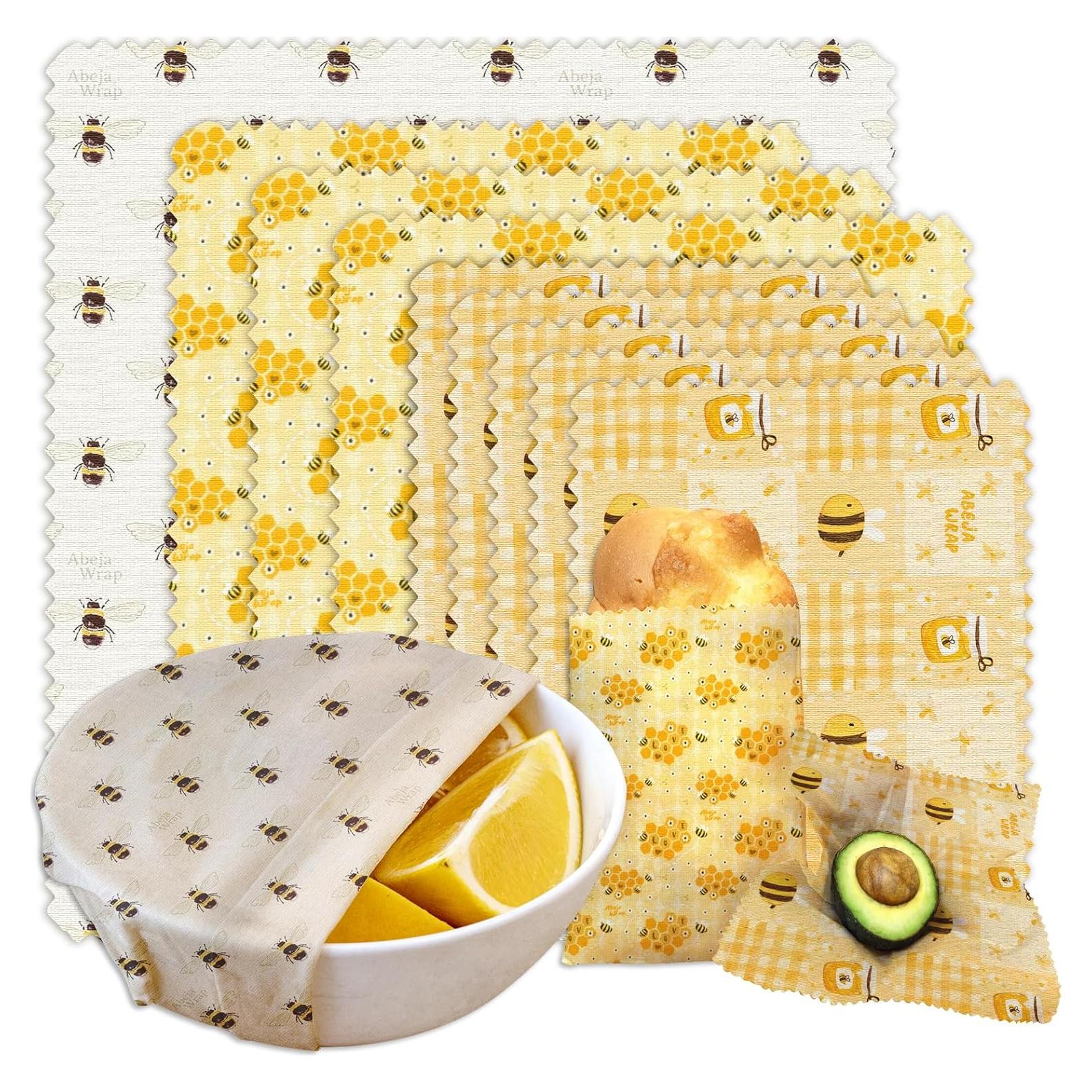 Envolturas de Cera de Abeja 9-Pack Abejawrap - Reutilizables