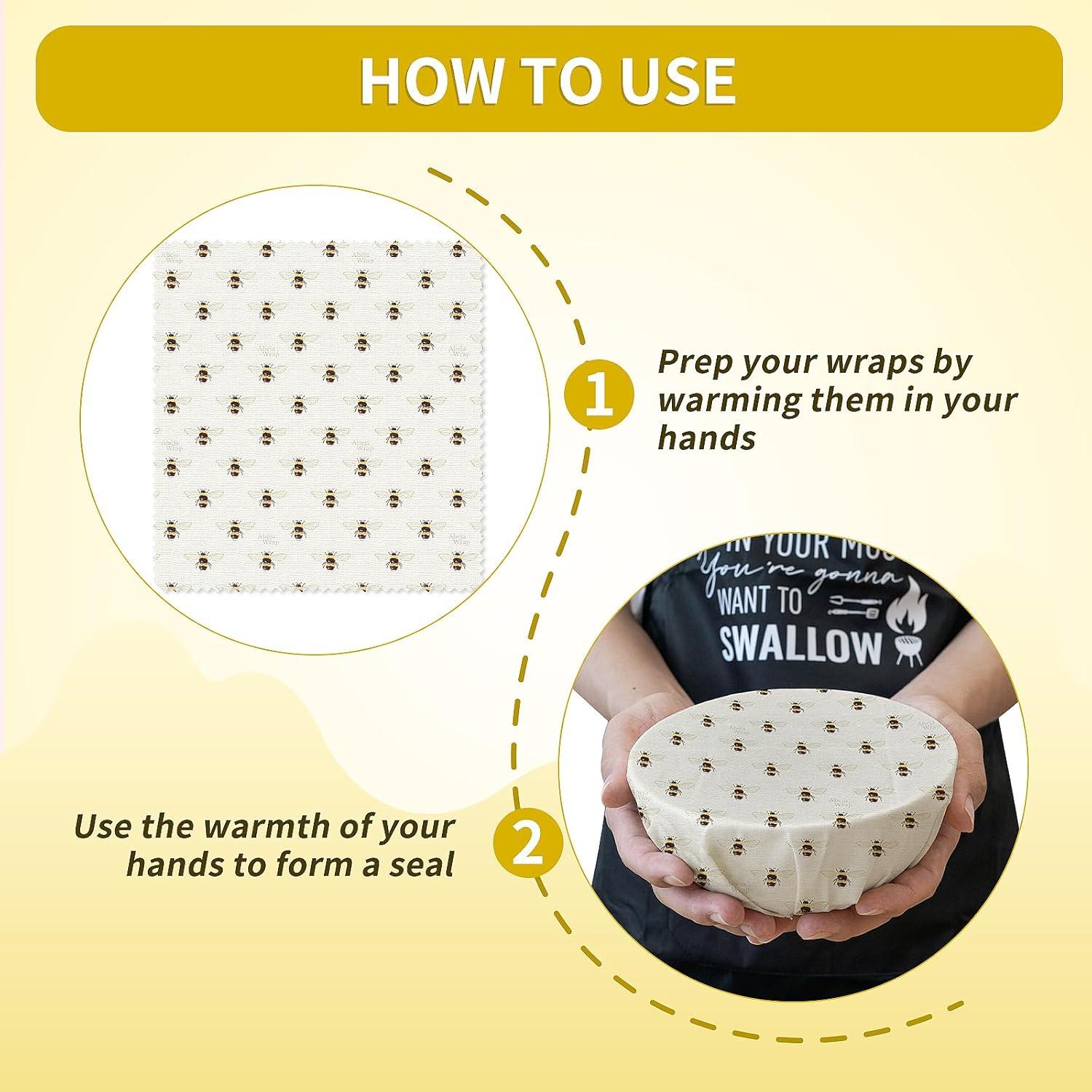 Envolturas de Cera de Abeja 9-Pack Abejawrap - Reutilizables