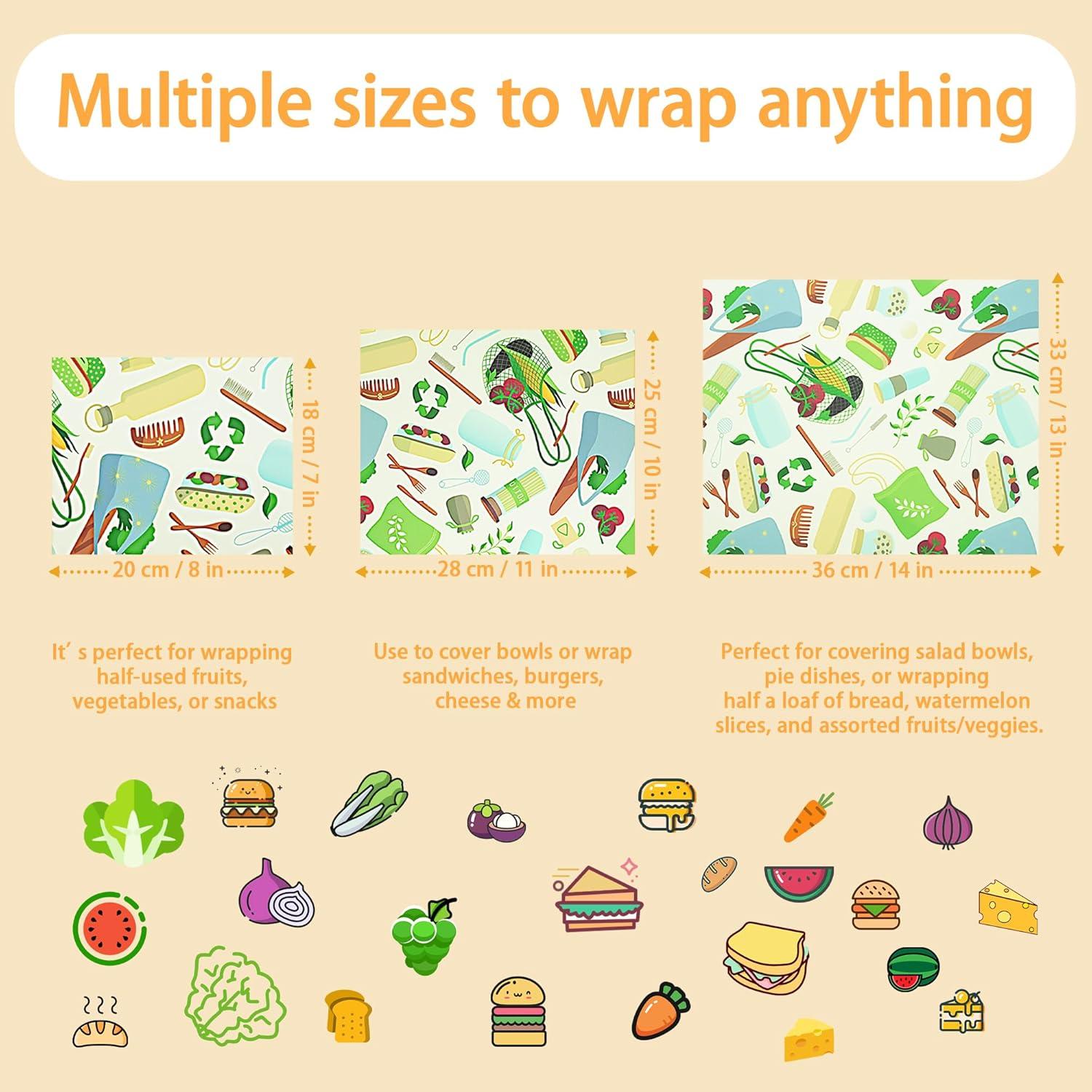 Envolturas de Cera de Abeja FANEAMADE 3 Tamaños Ecológicas