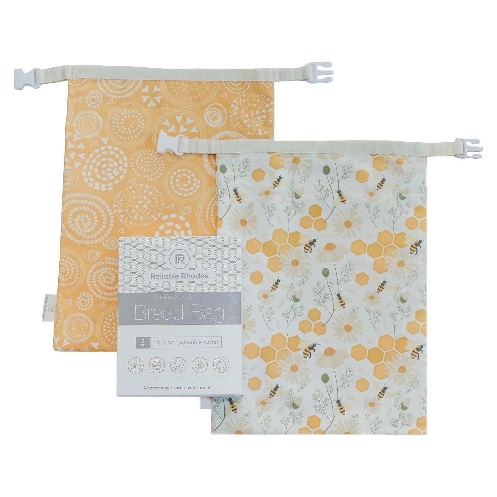 Bolsa de Pan de Cera de Abeja Reliable Rhodes 2 Piezas 30.5x43.2cm