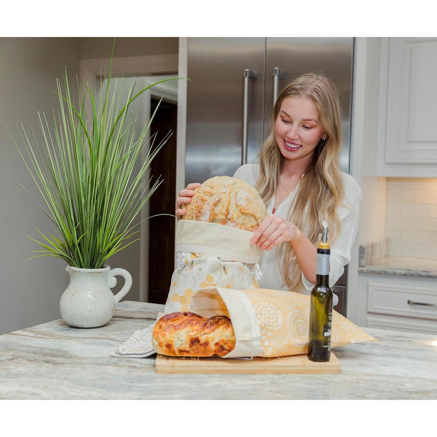 Bolsa de Pan de Cera de Abeja Reliable Rhodes 2 Piezas 30.5x43.2cm