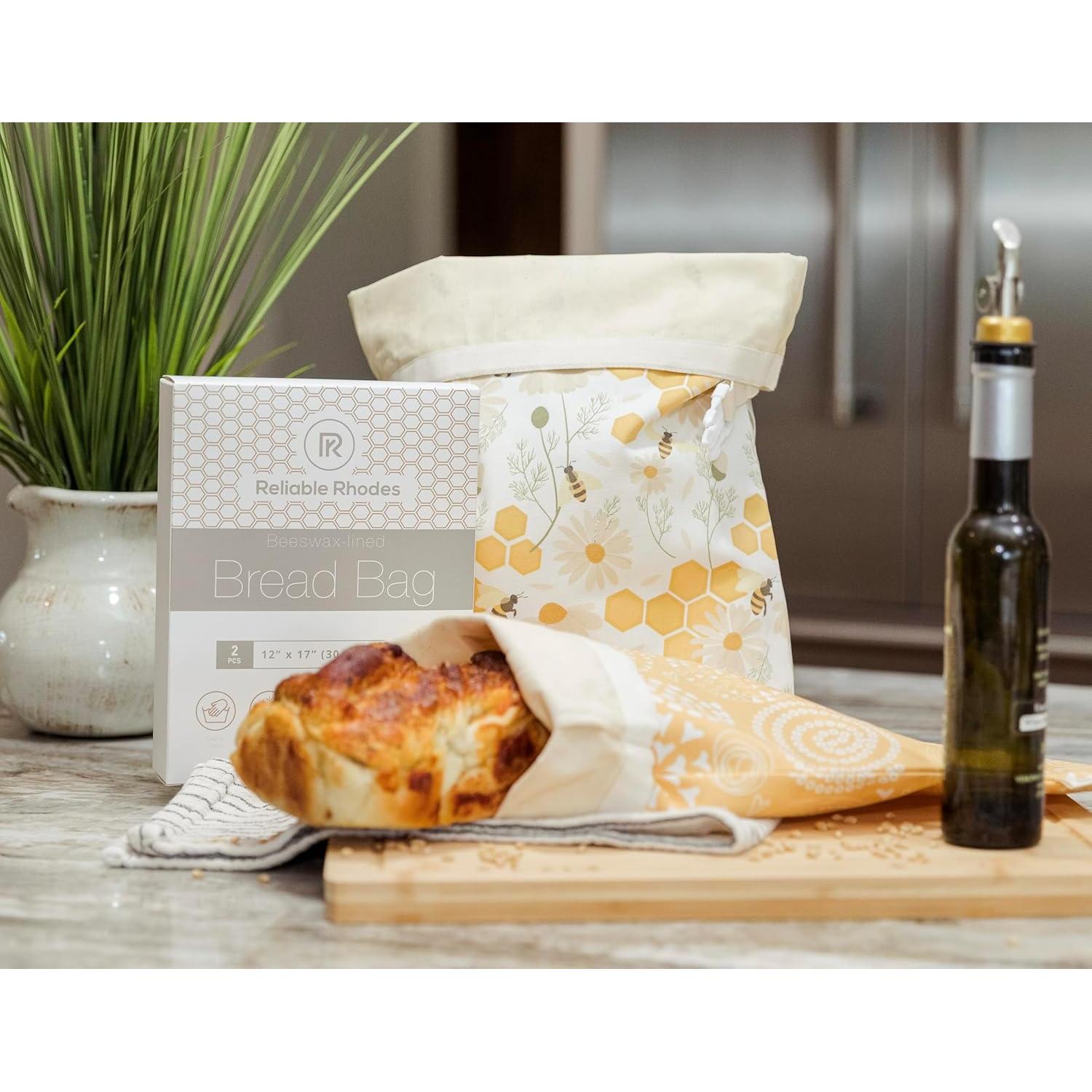 Bolsa de Pan de Cera de Abeja Reliable Rhodes 2 Piezas 30.5x43.2cm