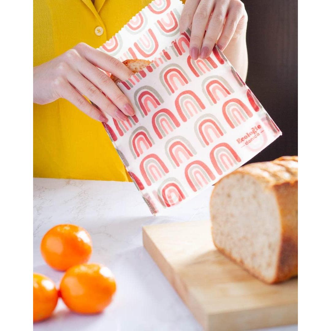 Bolsas de Sándwich Reutilizables Ecologie Prisma 16.5x16.5 cm Set 2