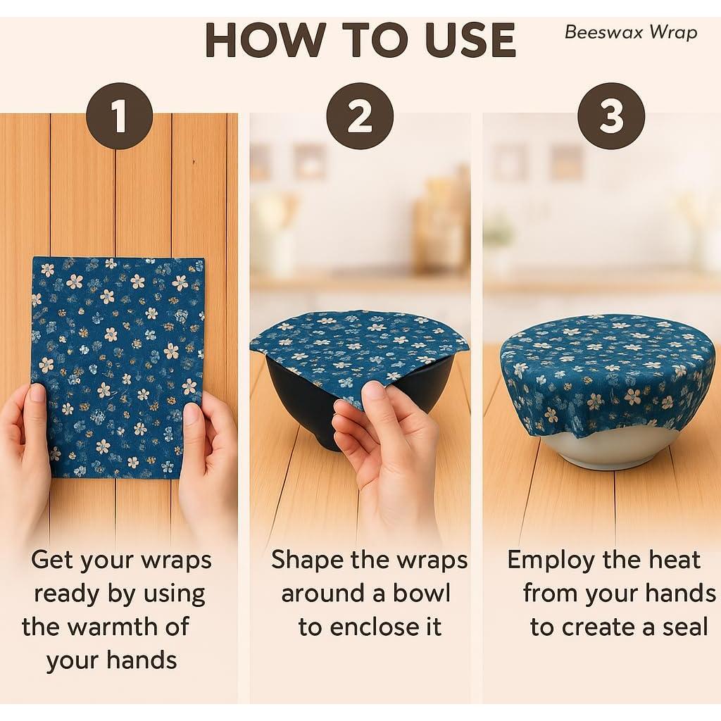 Envolturas de Cera de Abeja PURIME 9-Pack Ecológicas 35.56x27.94cm