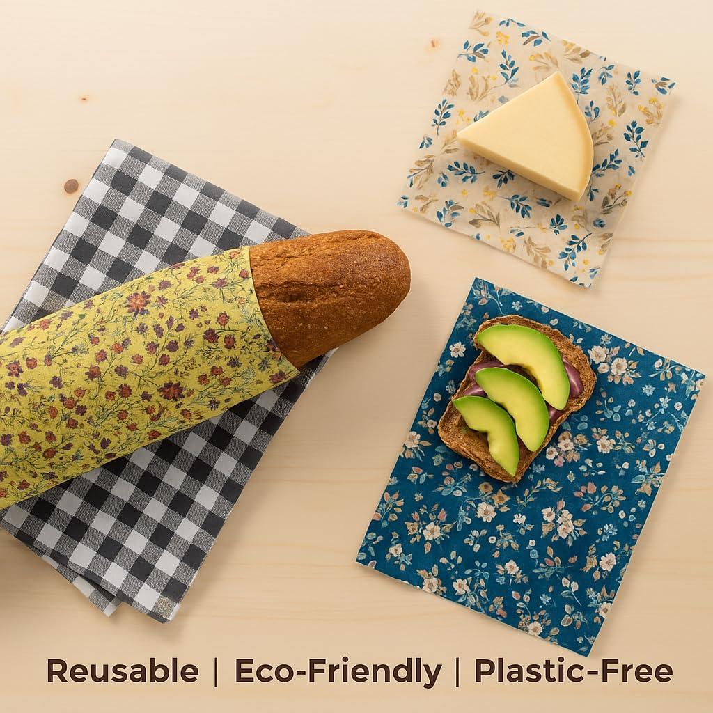 Envolturas de Cera de Abeja PURIME 9-Pack Ecológicas 35.56x27.94cm